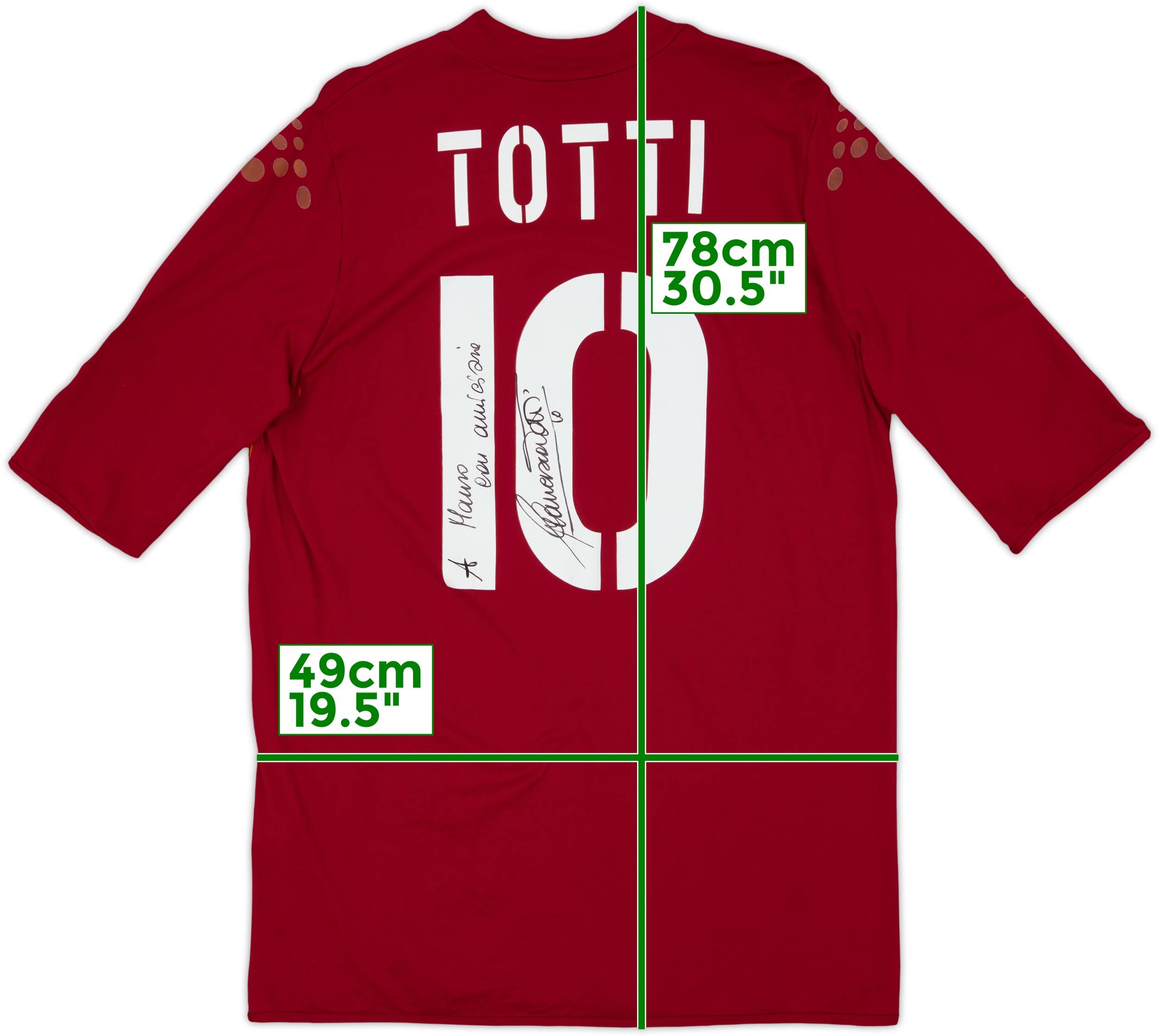 2003-04 Roma Home Shirt Totti #10 - 7/10 - (XXL)