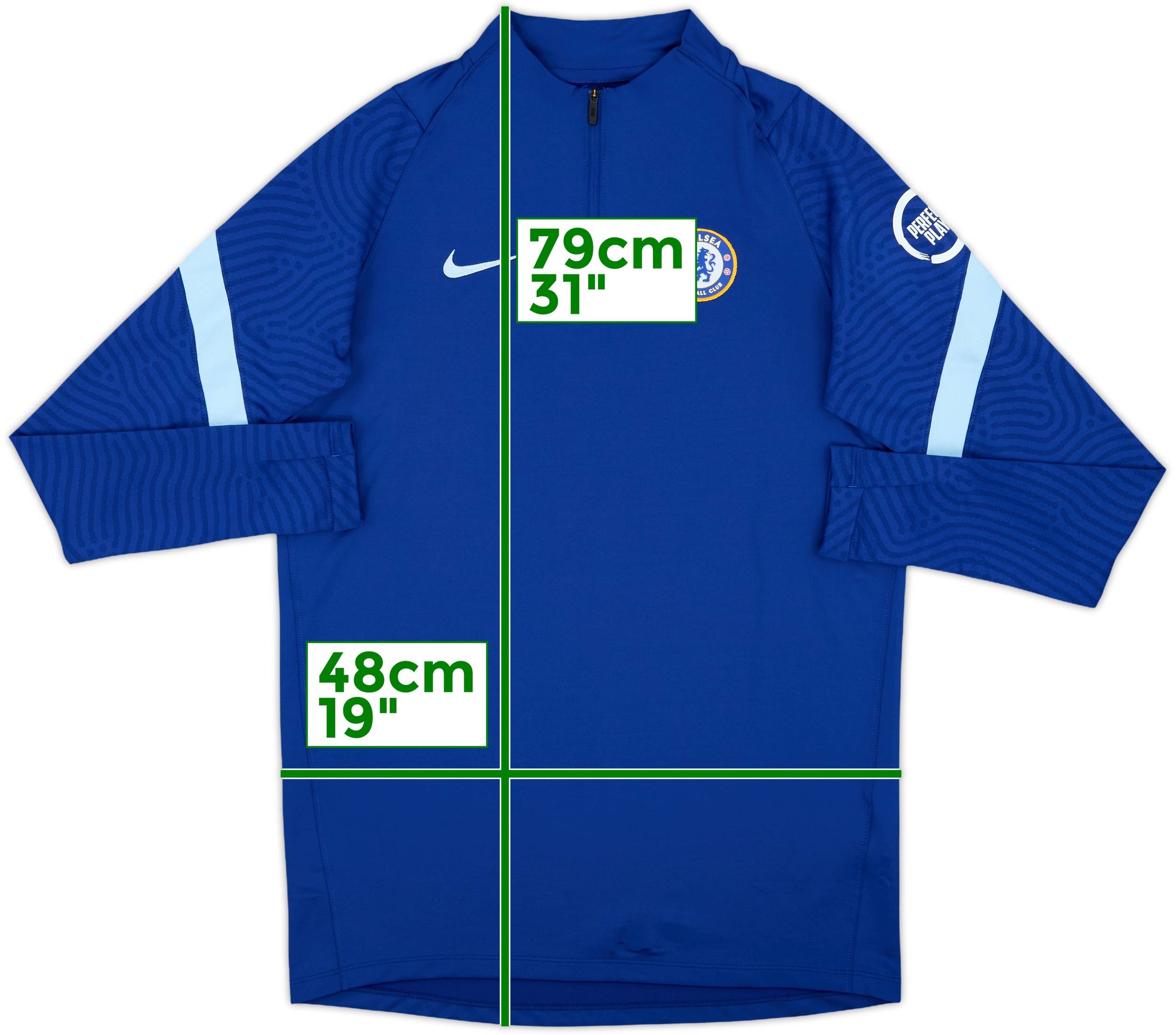 2020-21 Chelsea Nike 1/4 Zip Drill Top - 9/10 - (M) 2020-21 Chelsea Nike 1/4 Zip Drill Top - 9/10 - (M)