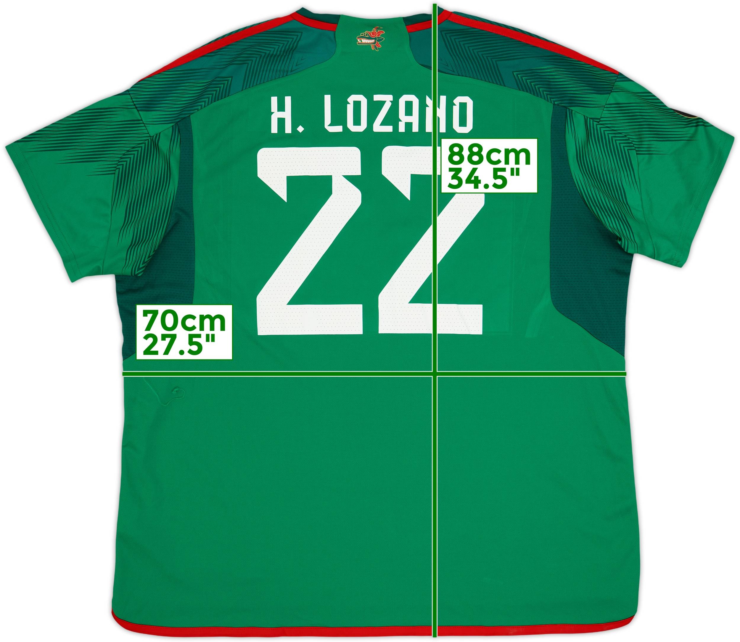 2022 Mexico Home Shirt H. Lozano #22 (3XL)