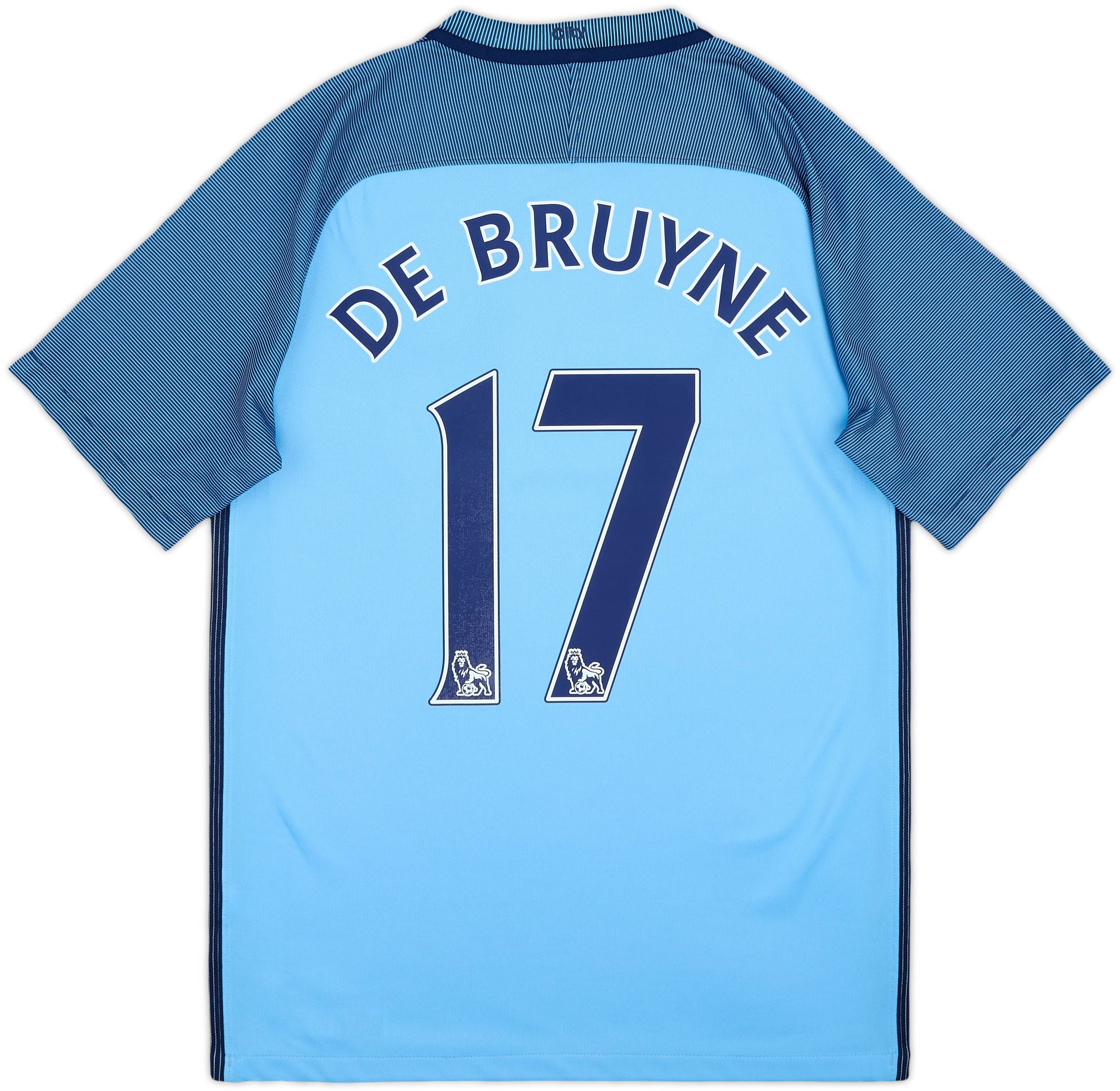 2016-17 Manchester City Home Shirt De Bruyne #17 - 9/10 - (S)