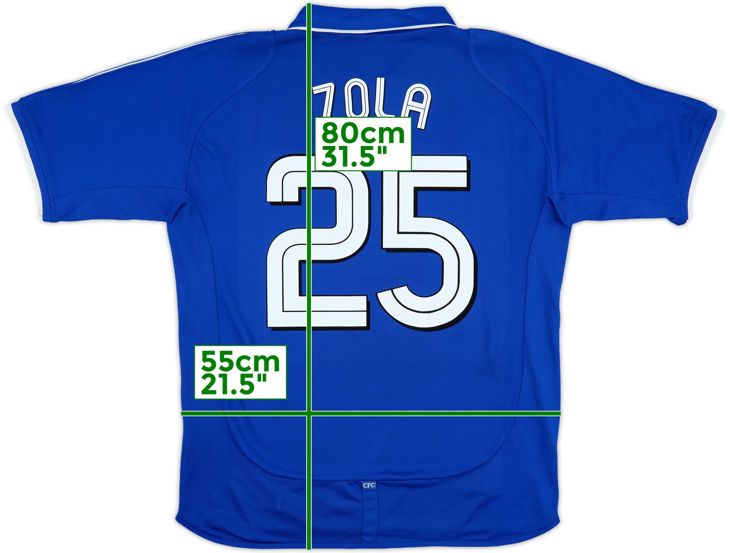 2001-03 Chelsea Home Shirt Zola #25 - 8/10 - (L)