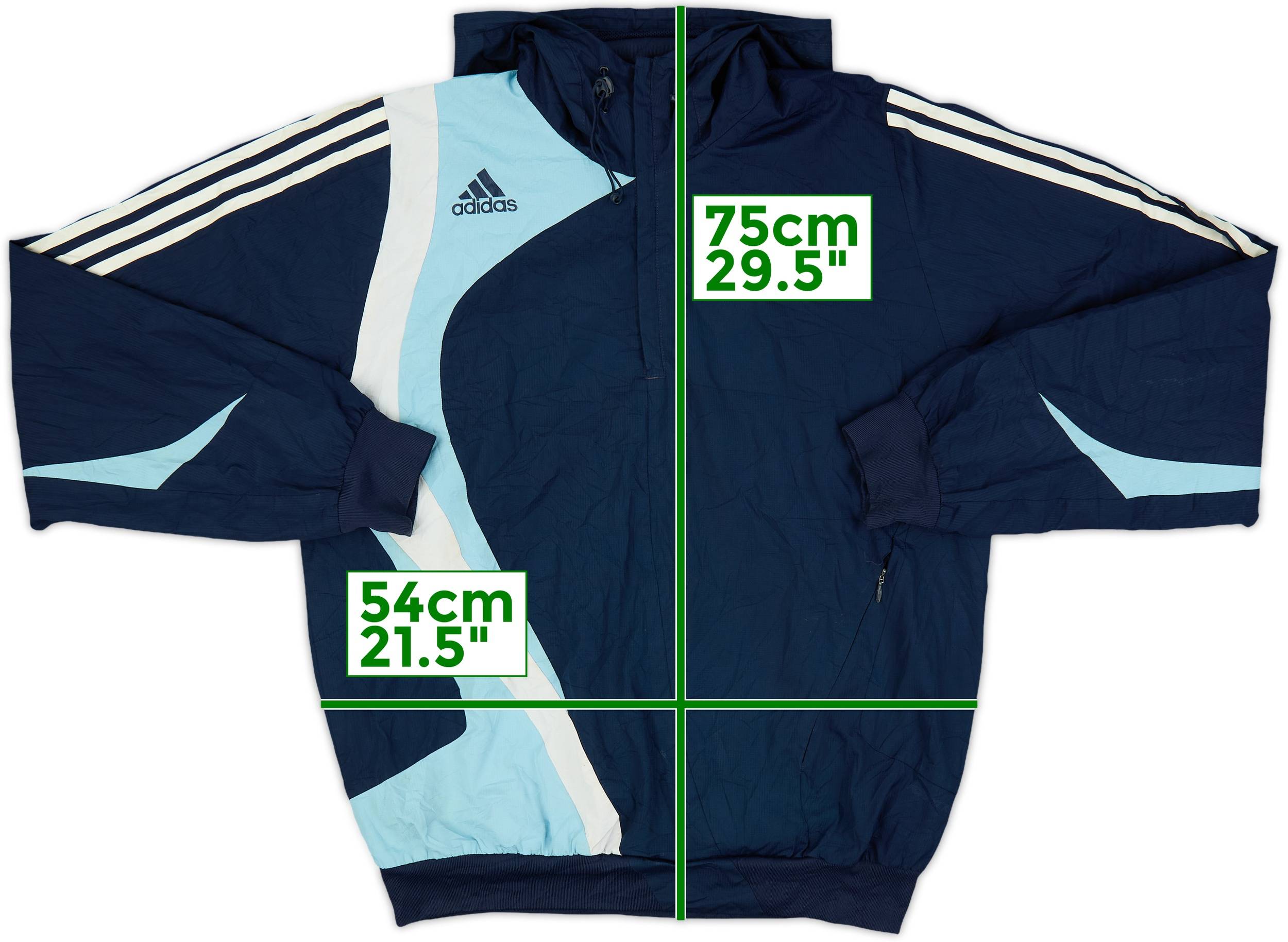 2007-08 Real Madrid adidas Hooded 1/4 Zip Training Top - 5/10 - (L)