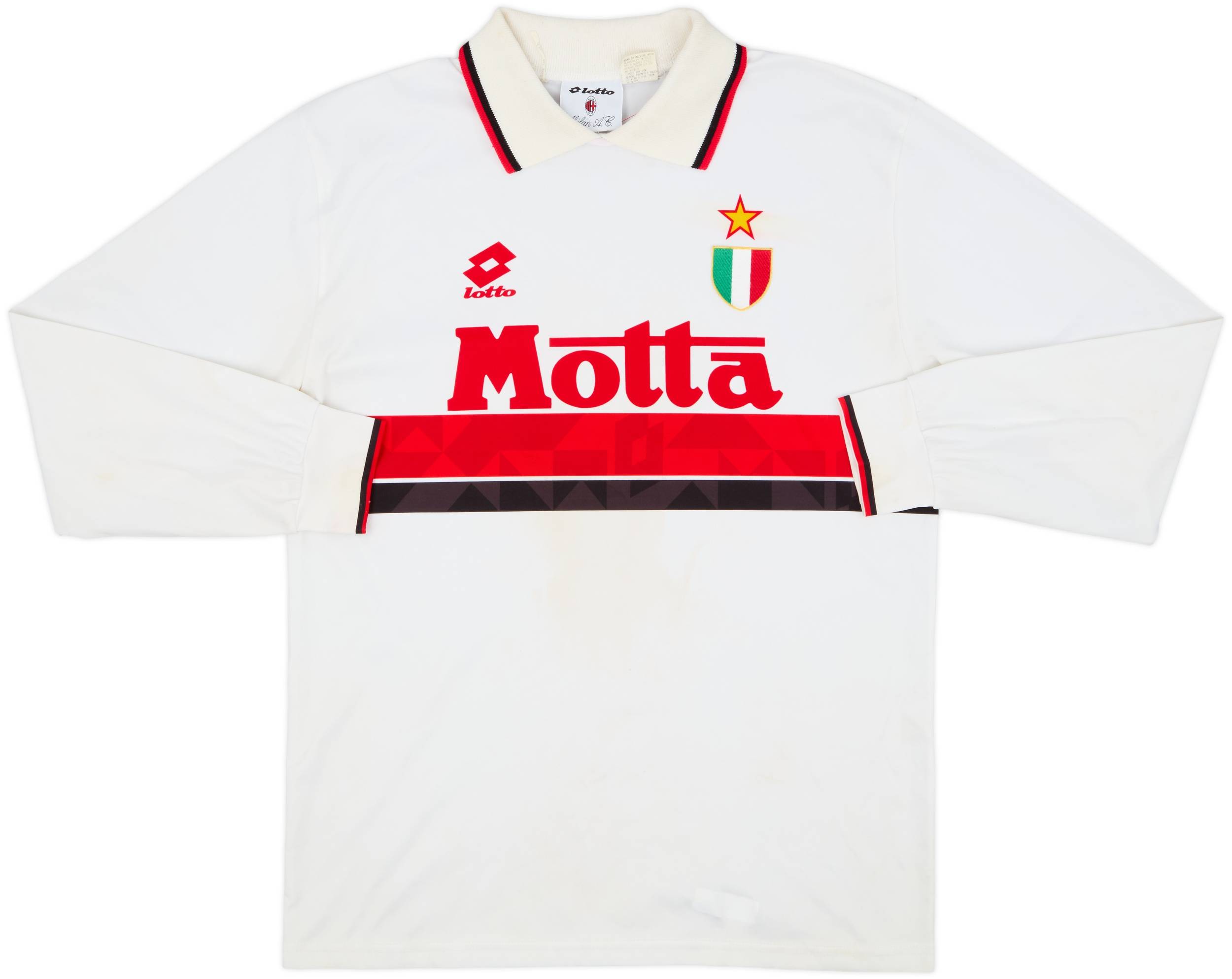 1993-94 AC Milan Away L/S Shirt - 6/10 - (M)