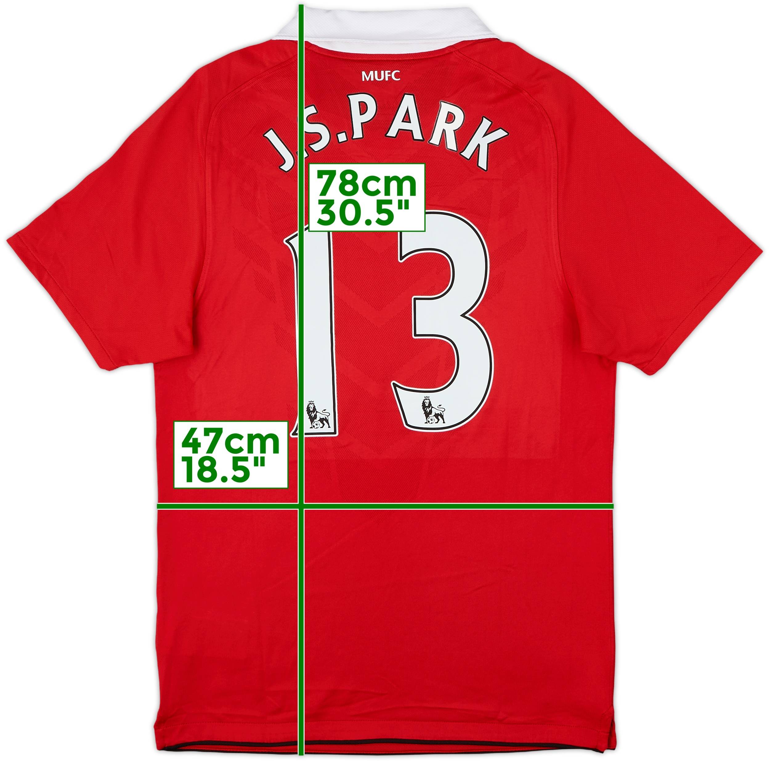 Manchester United J.S. Park 13 ユニフォーム 2010-11 Manchester United Home Shirt J.S.Park #13 - 8/10 - (S)