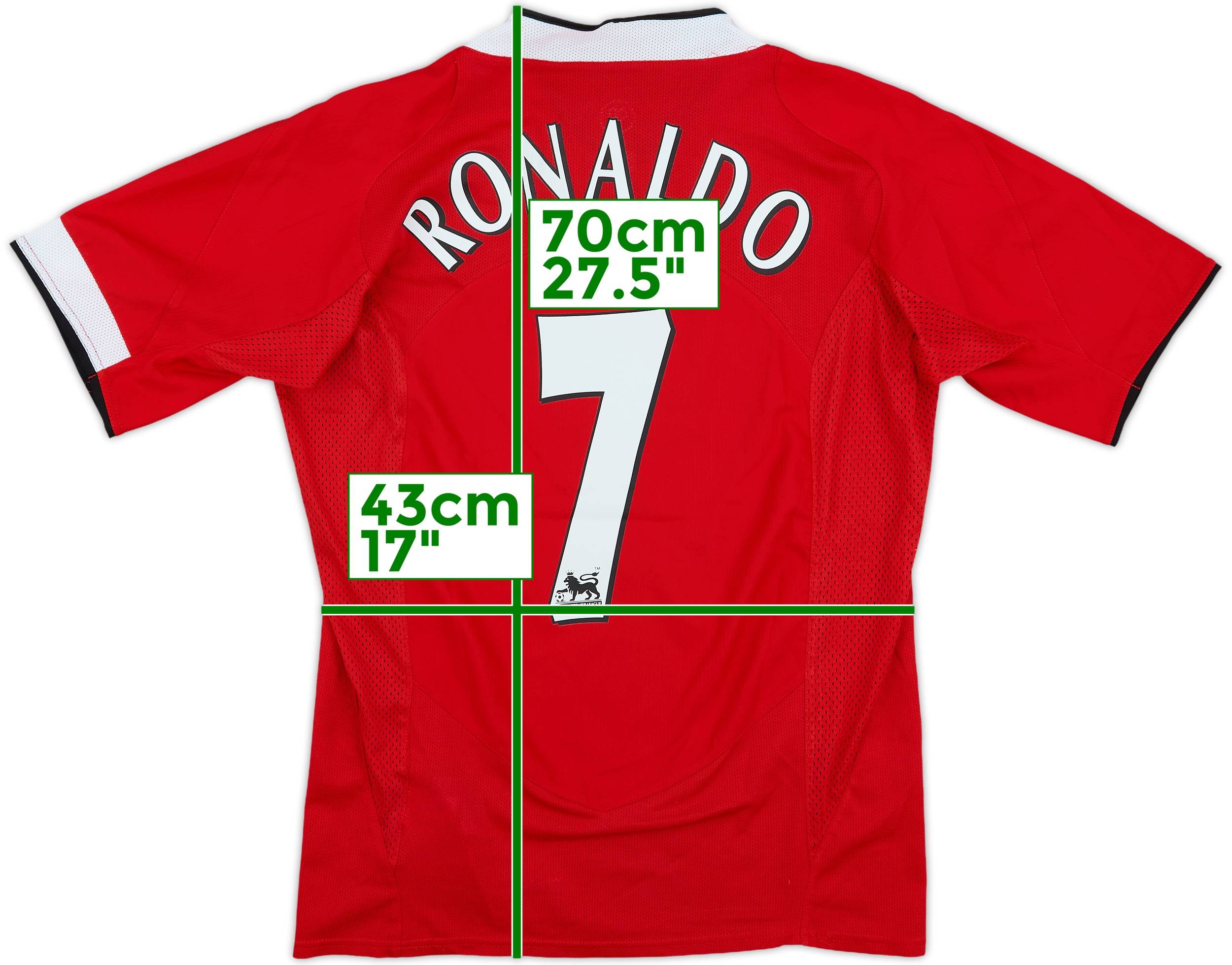 2004-06 Manchester United Home Shirt Ronaldo #7 - 8/10 - (S)