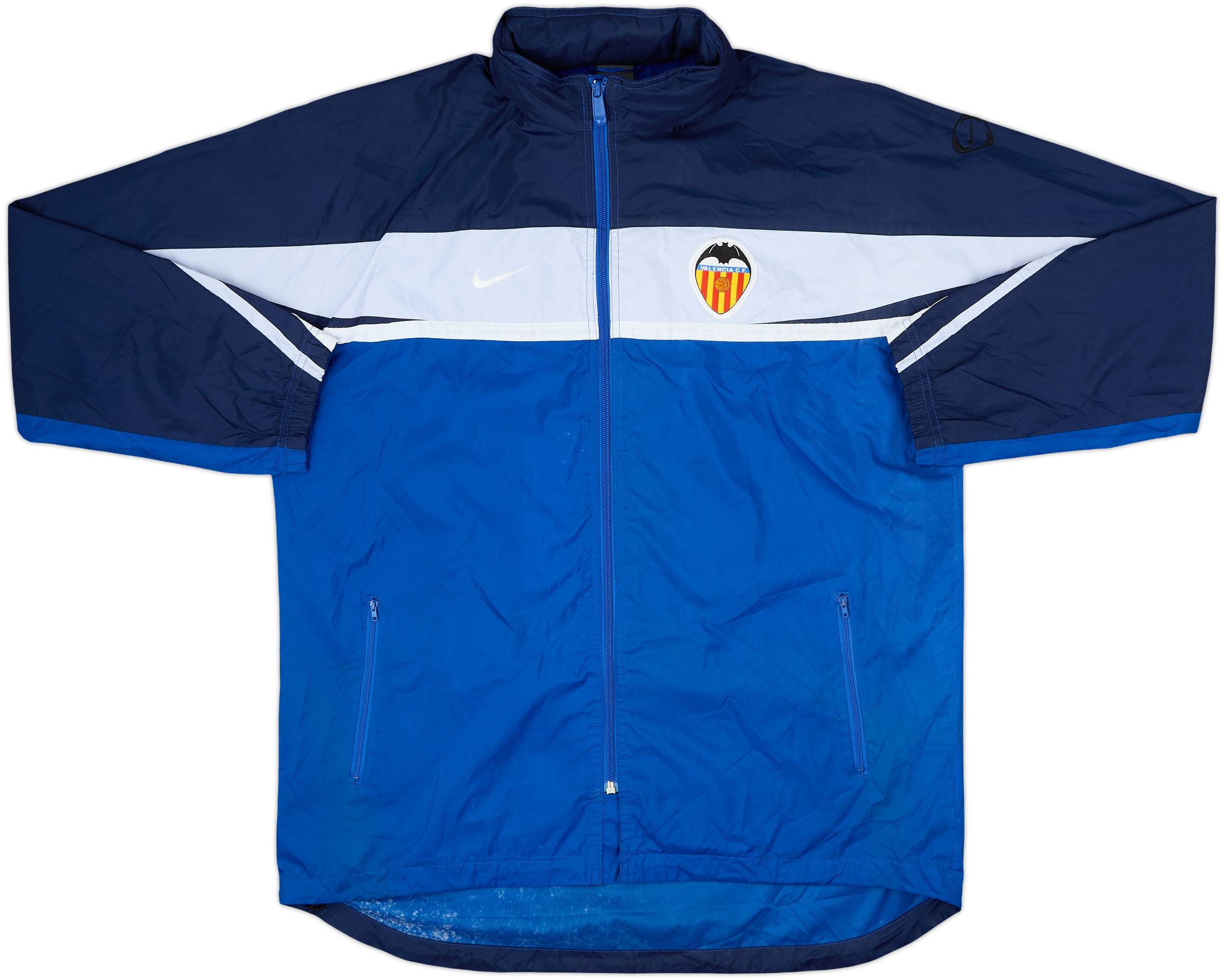 Valencia C.F. Nike ウィンドブレーカー トラックジャケット L 2000-01 Valencia Nike Hooded Rain Jacket - 7/10 - (L)