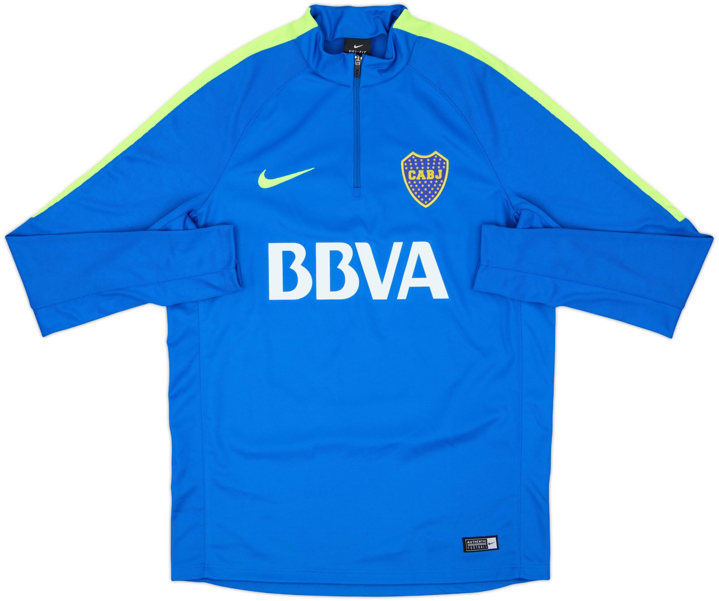 2016-17 Boca Juniors Nike 1/4 Zip Training Top - 8/10 - (M)