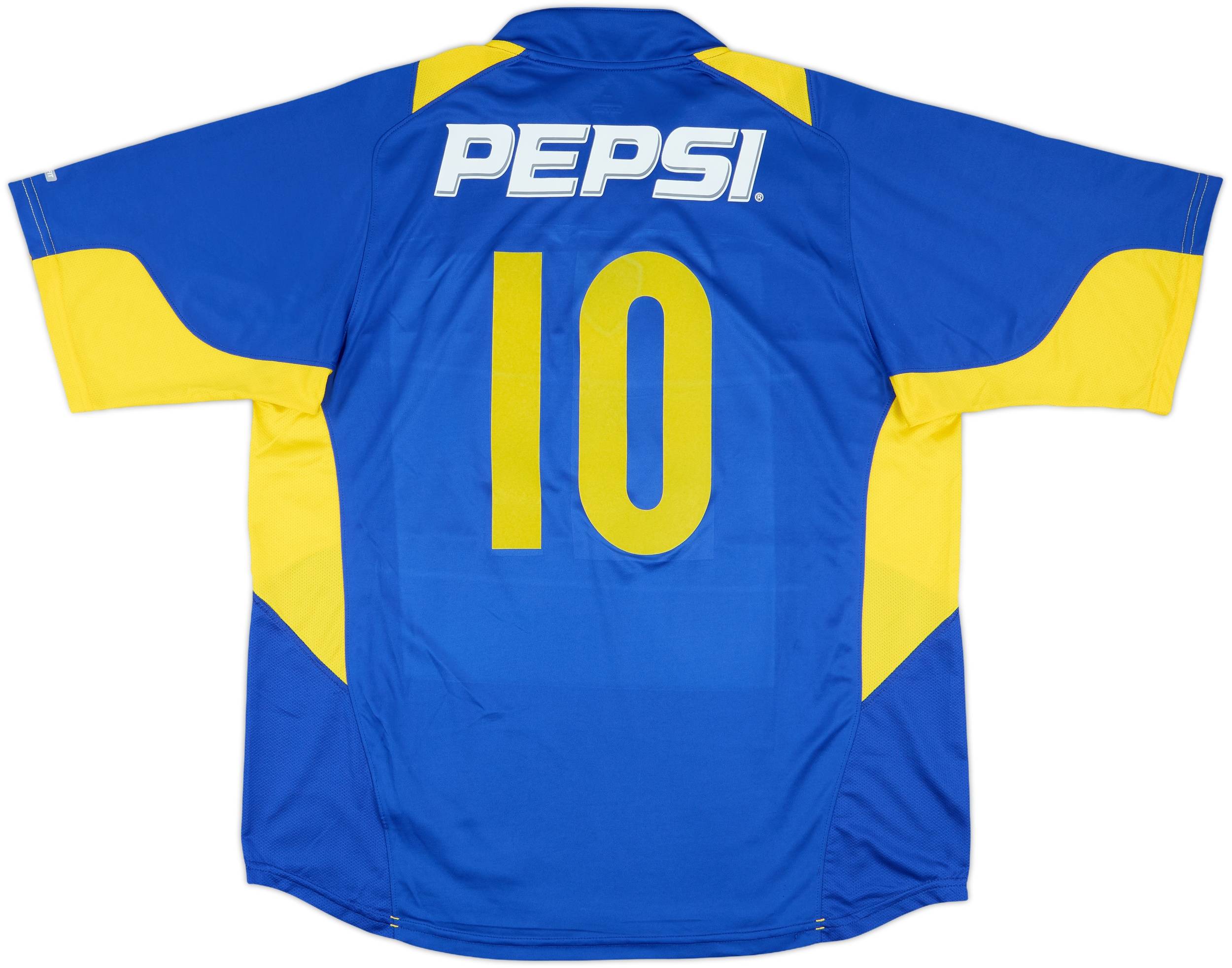 2004-05 Boca Juniors Home Shirt #10 (Tevez) - 7/10 - (XL)