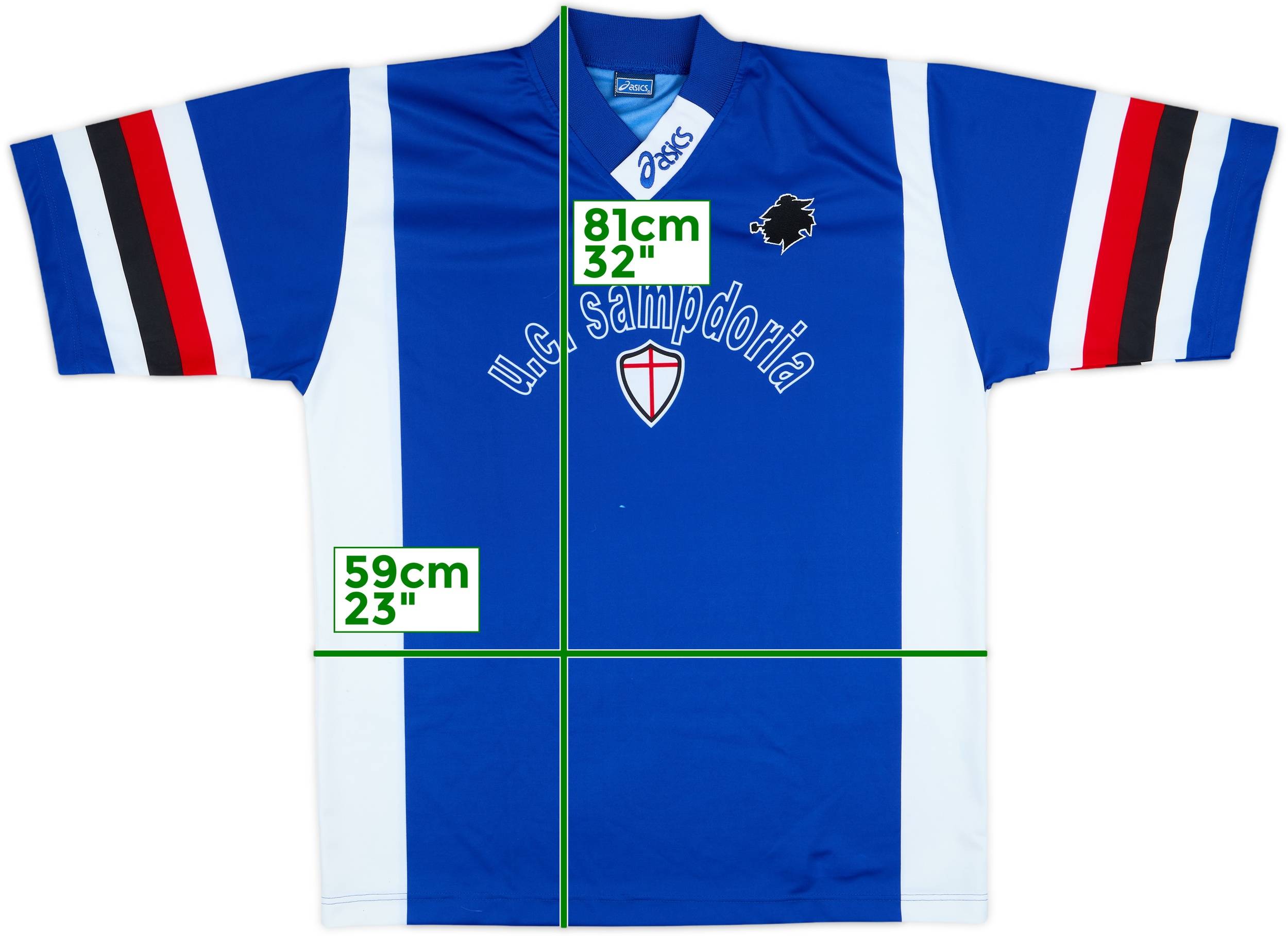 1996-97 Sampdoria Asics Training Shirt - 7/10 - (XXL)