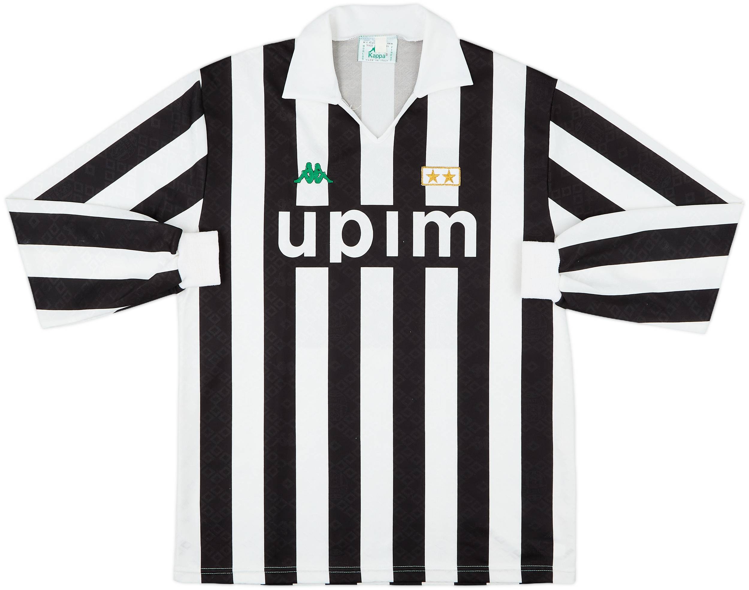 1991-92 Juventus Home L/S Shirt - 9/10 - (XL)