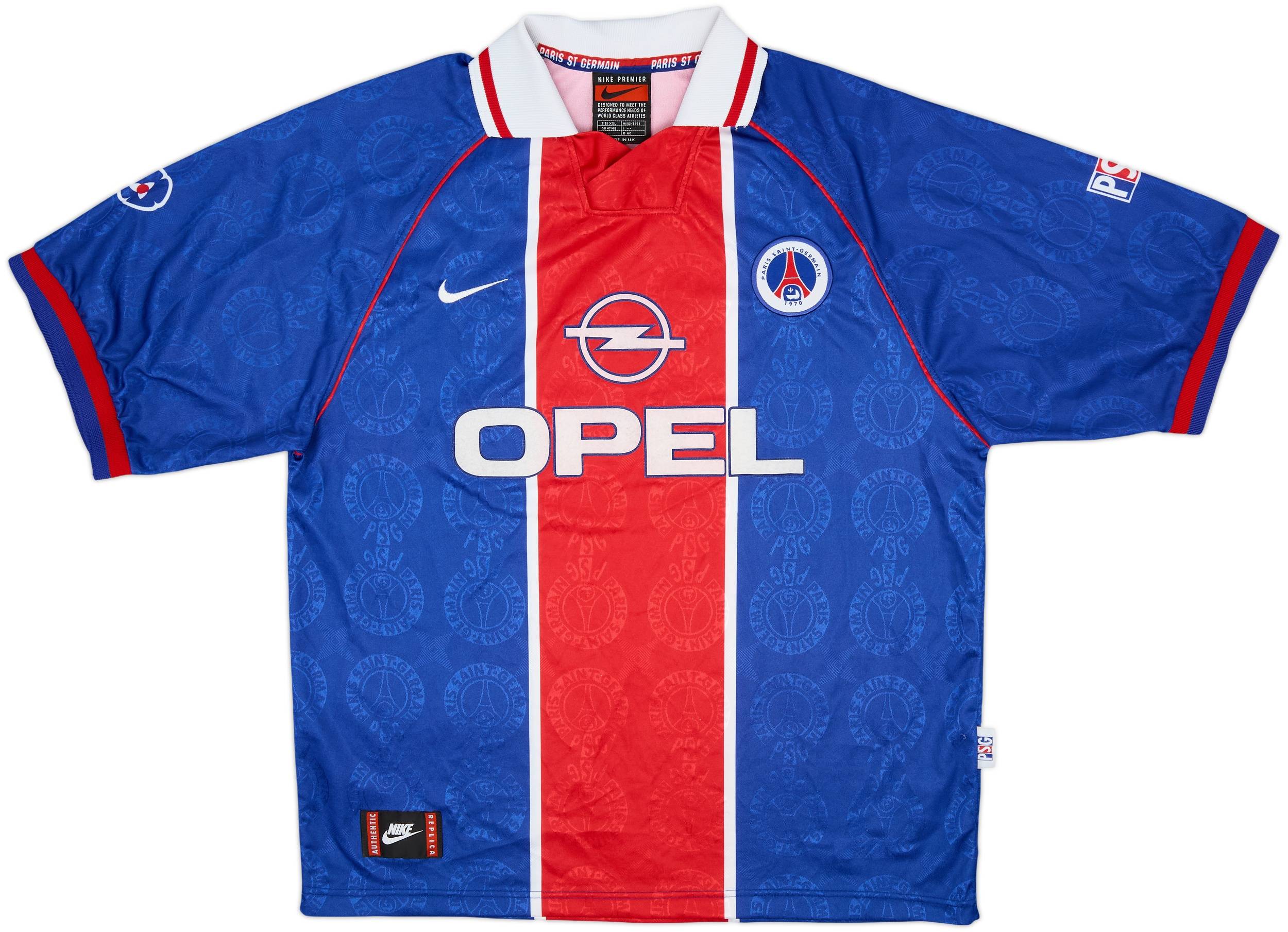 1996-97 Paris Saint-Germain Home Shirt - 9/10 - (XXL)