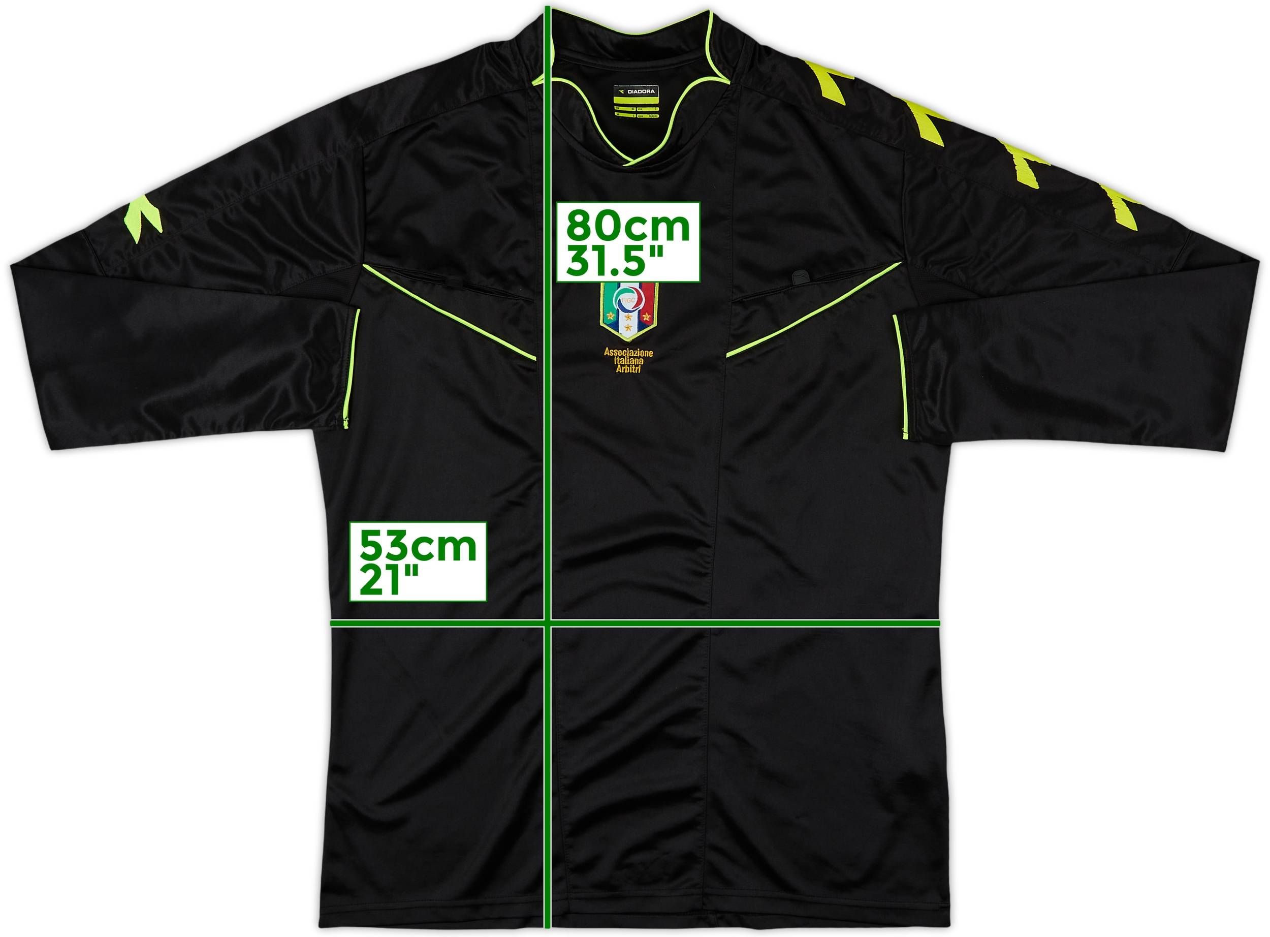 2013-15 Italy Diadora Referee L/S Shirt - 5/10 - (L)