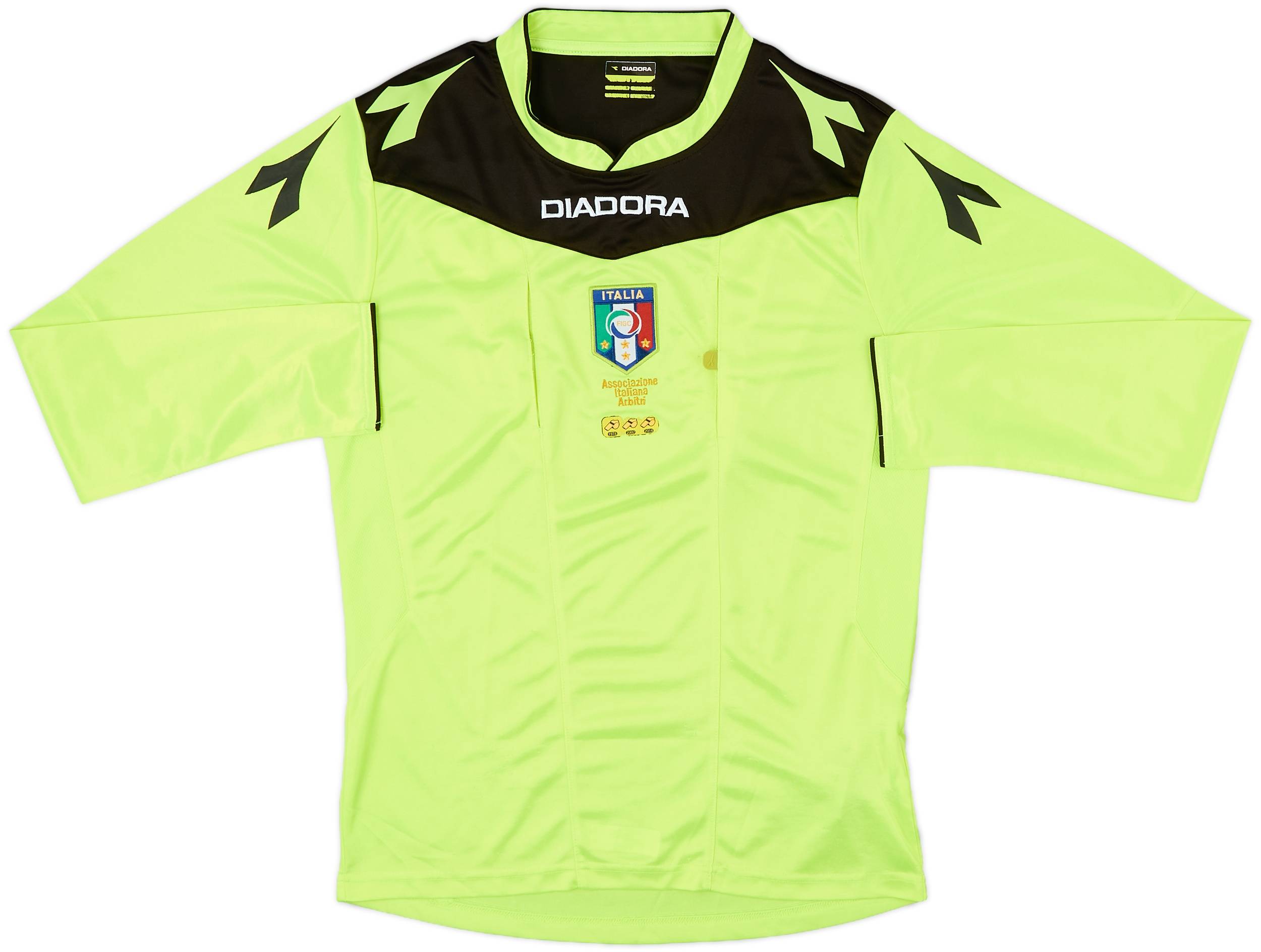 2015-16 Italy Diadora Referee L/S Shirt - 7/10 - (S)