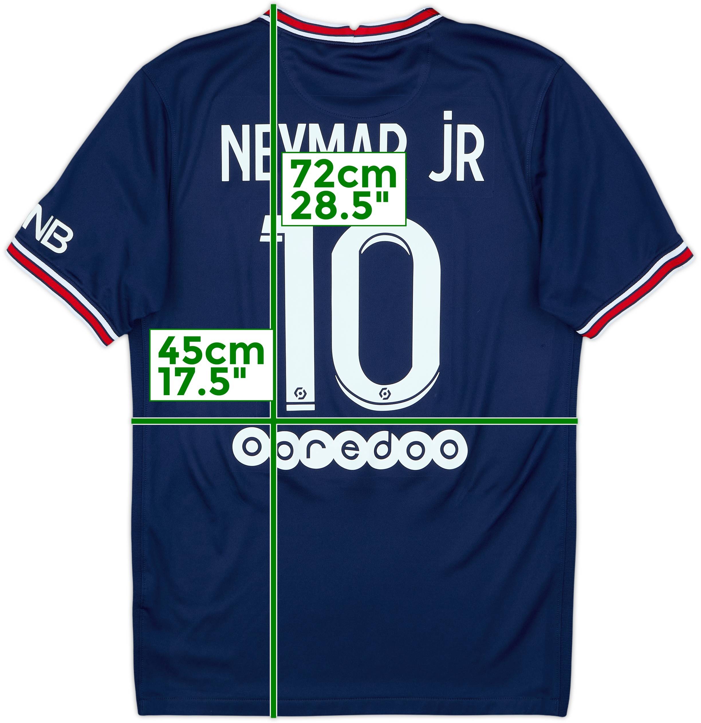 2021-22 Paris Saint-Germain Home Shirt Neymar Jr #10 - 8/10 - (S)
