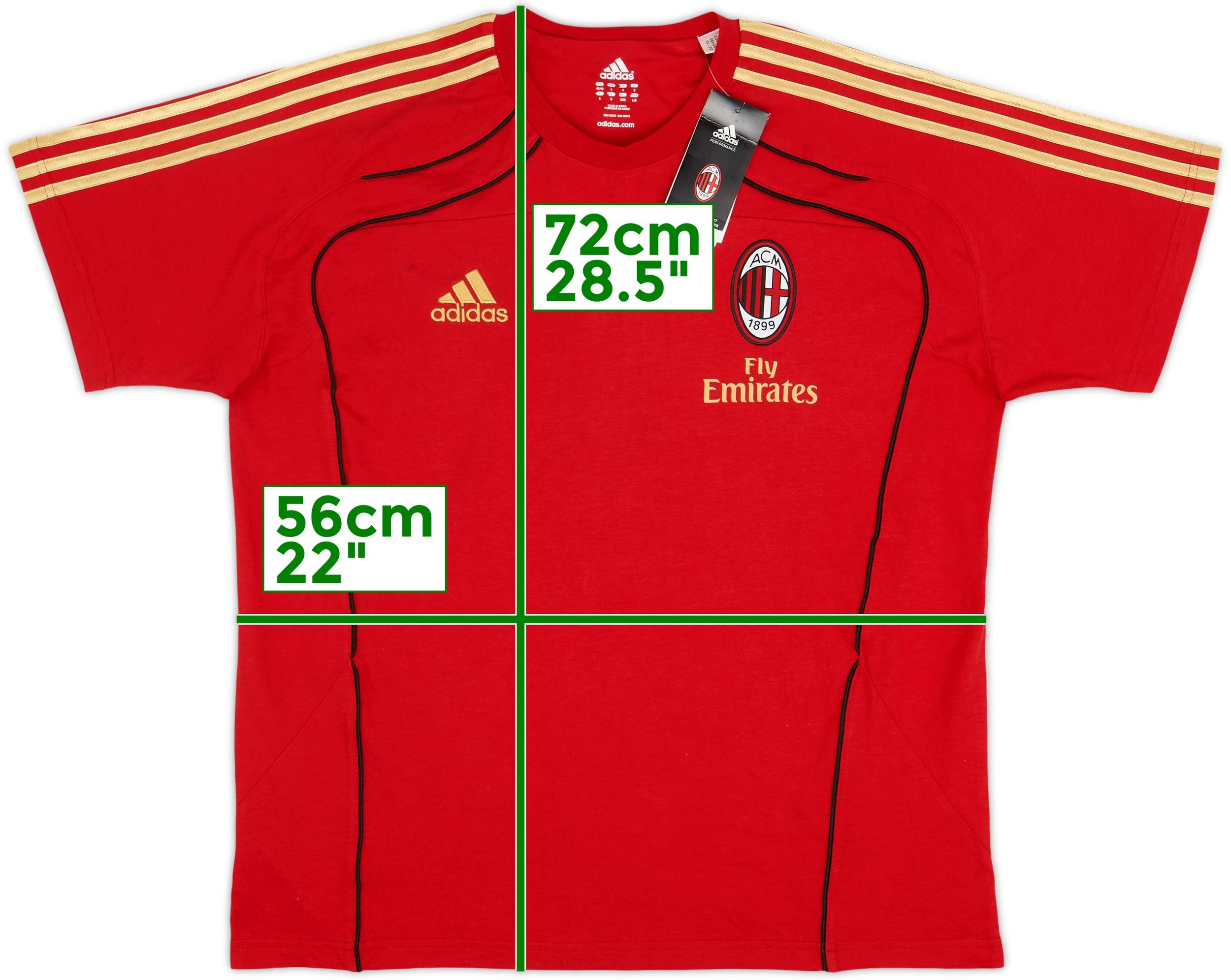 2010-11 AC Milan adidas Leisure Tee (L/XL)