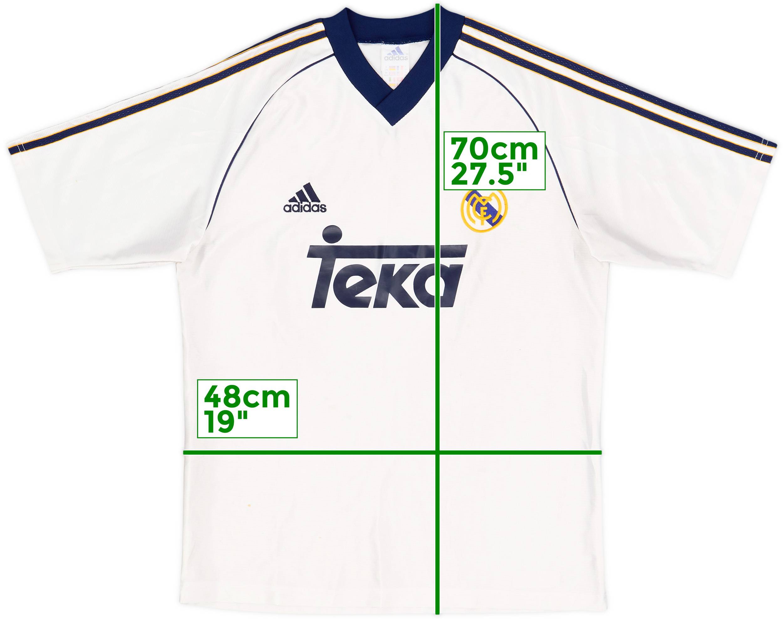 1998-00 Real Madrid Home Shirt - 6/10 - (XL.Boys)