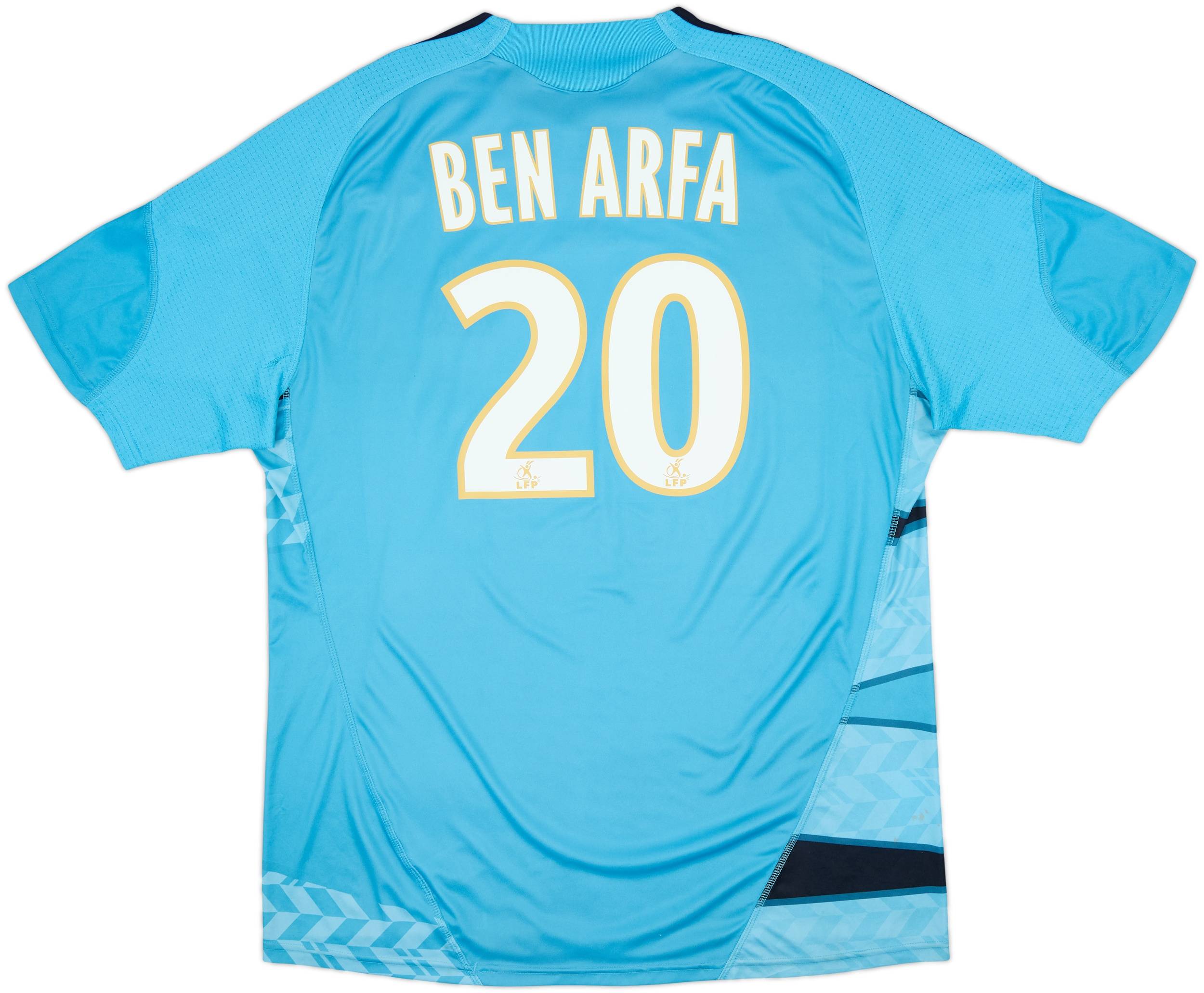 ２００９シーズン　マルセイユ　アウェイ　ベン・アルファ　ユニフォーム 2009-10 Olympique Marseille Away Shirt Ben Arfa #20 - 7/10 - (XL)