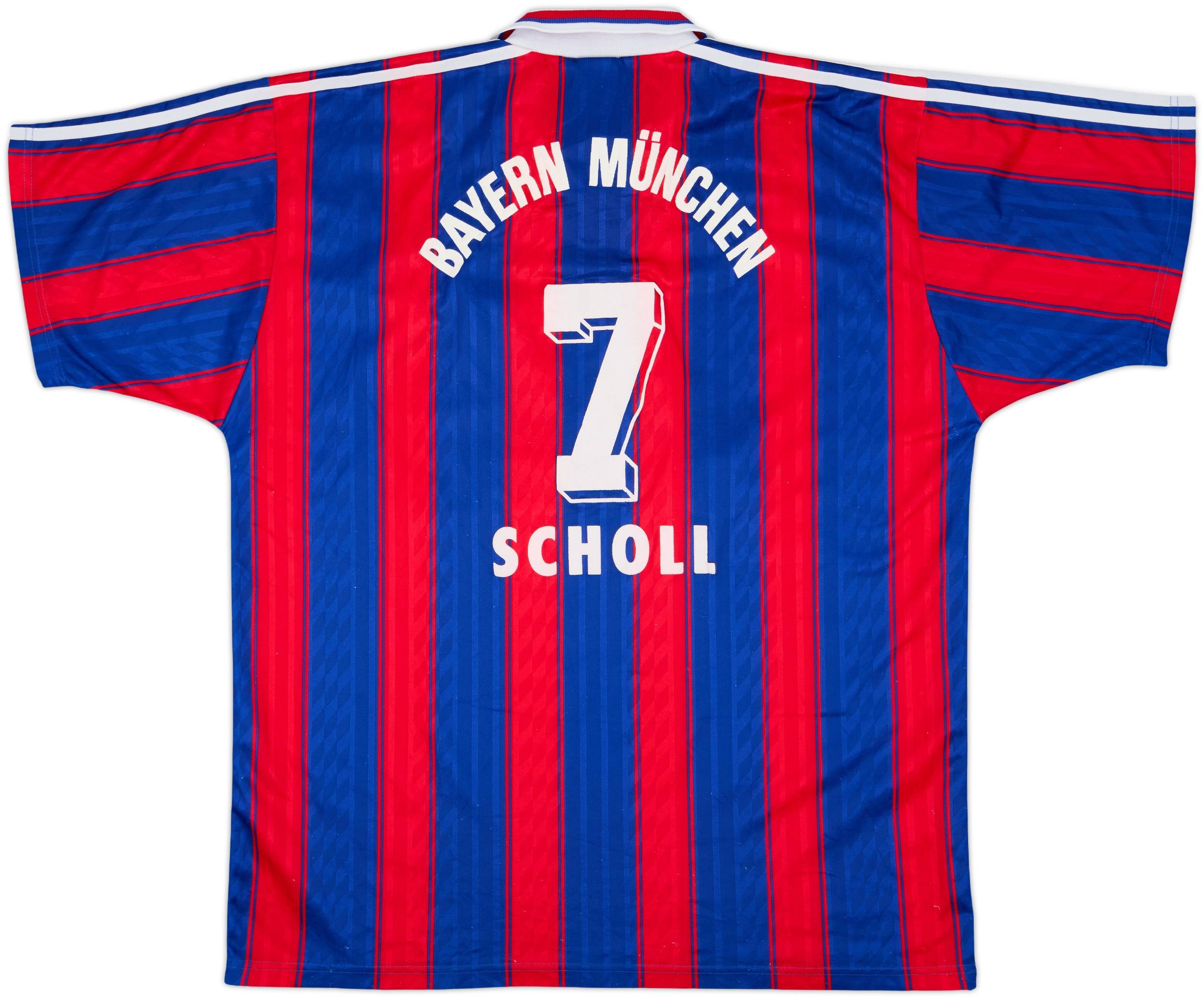 1995-97 Bayern Munich Home Shirt Scholl #7 - 6/10 - (XL)