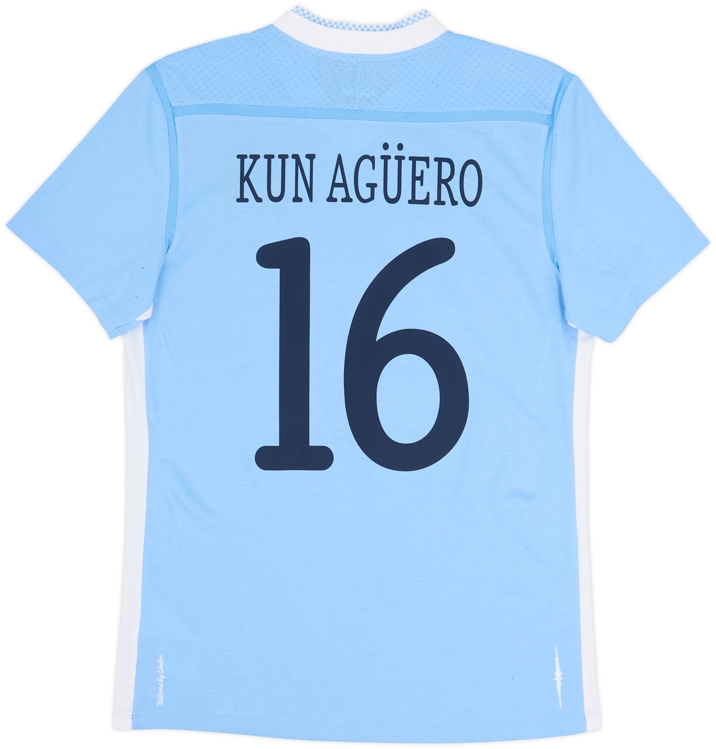 2011-12 Manchester City Home Shirt Kun Aguero #16 - 10/10 - (M)