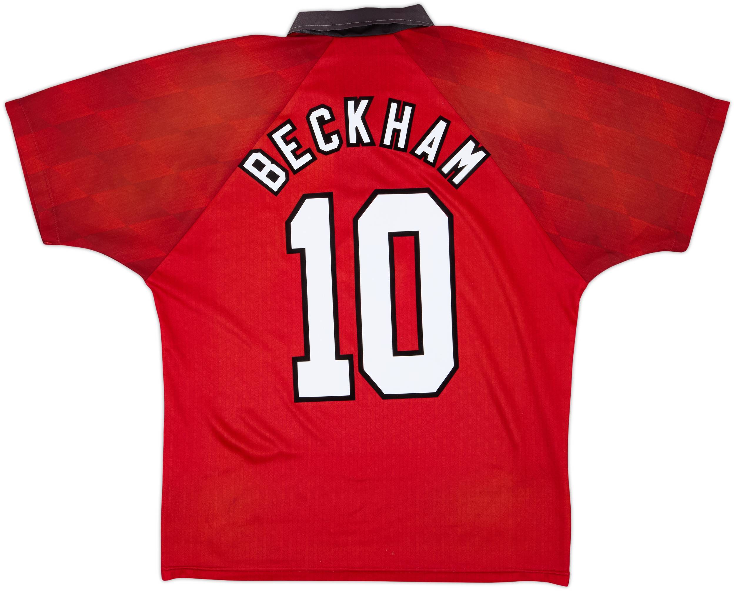 1996-98 Manchester United Home Shirt Beckham #10 - 5/10 - (M)