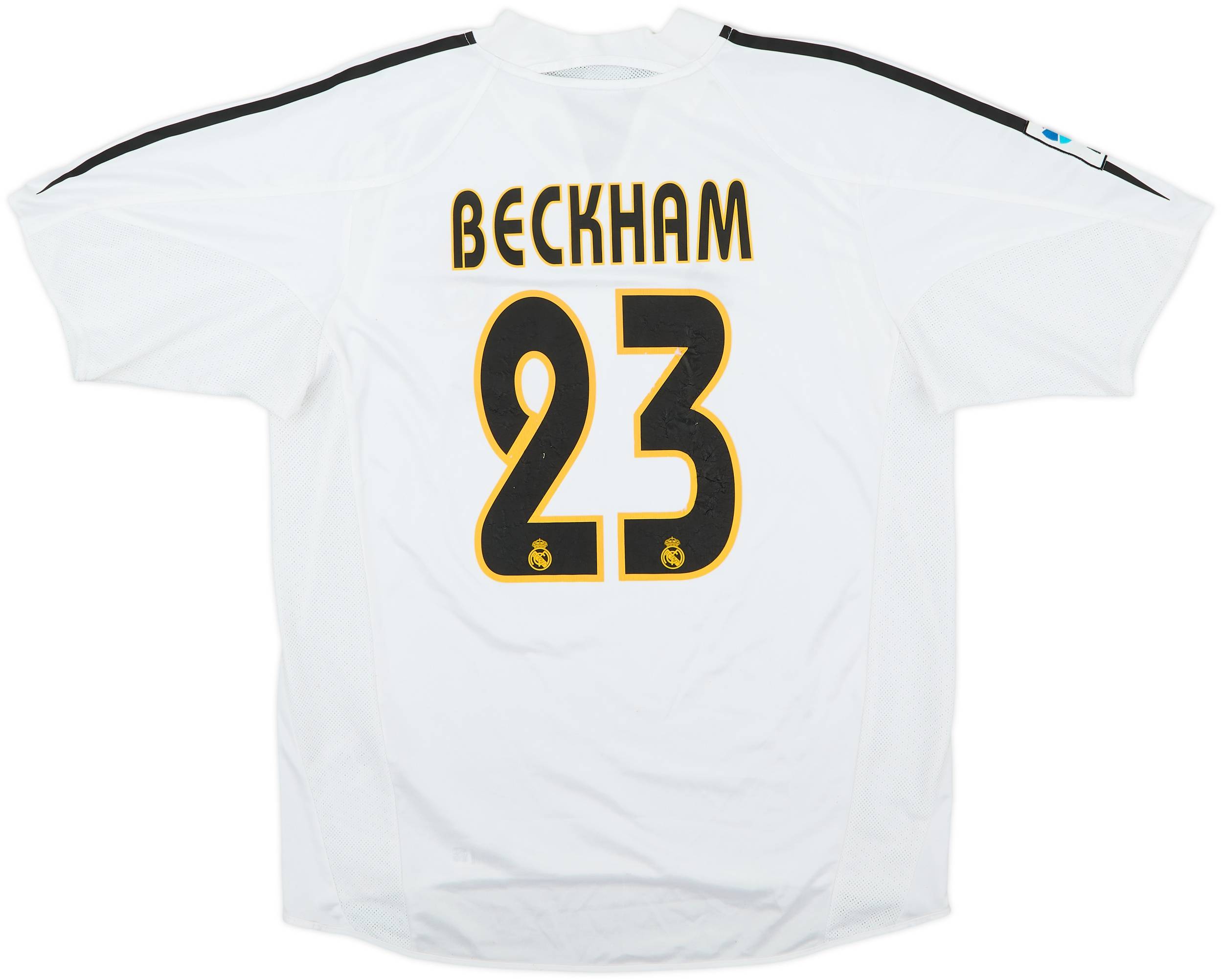 レアル・マドリード BECKHAM 23番 シャツ 2004-05 Real Madrid Home Shirt Beckham #23 - 6/10 - (M)