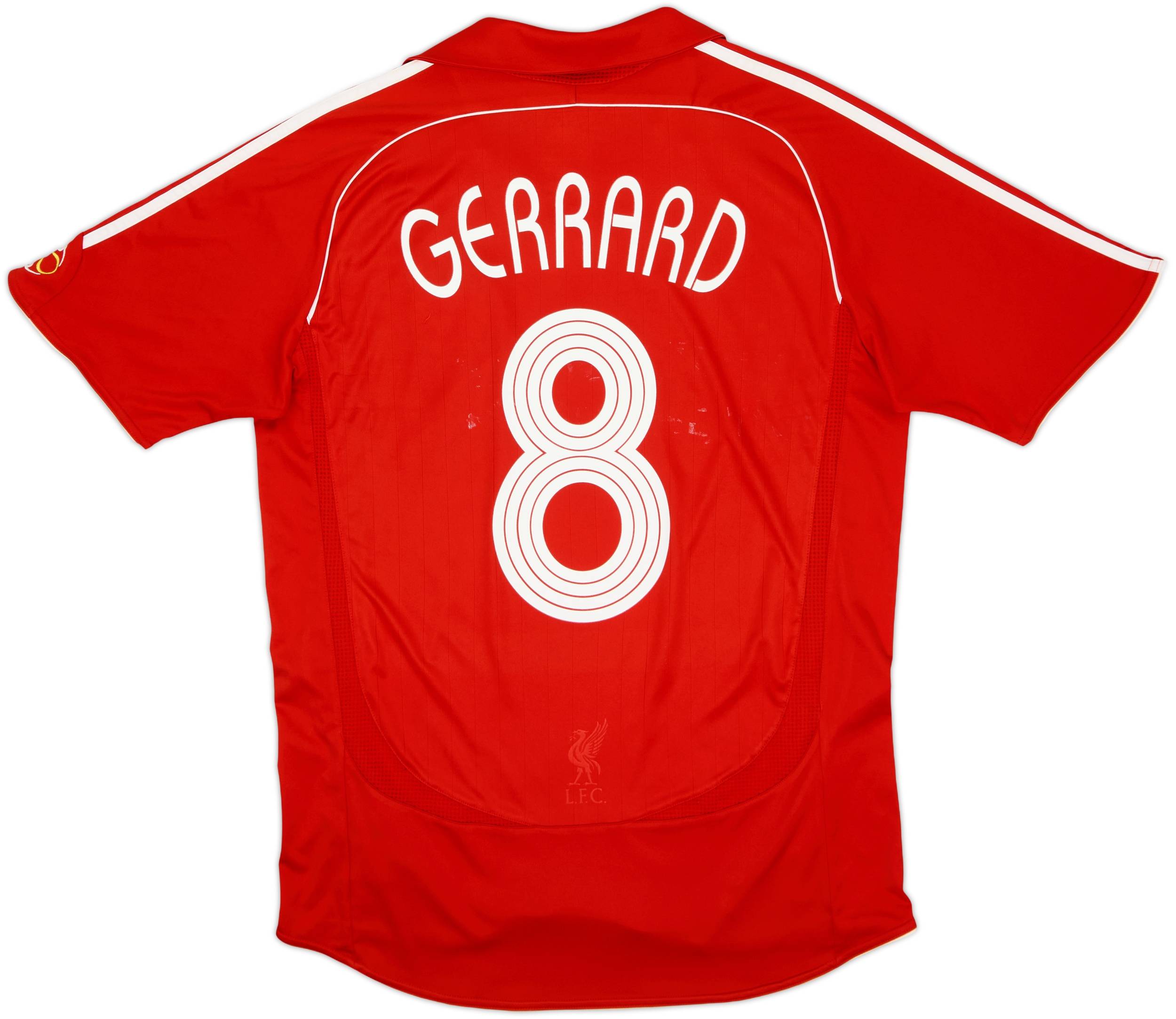 2006-08 Liverpool Home Shirt Gerrard #8 - 6/10 - (M)