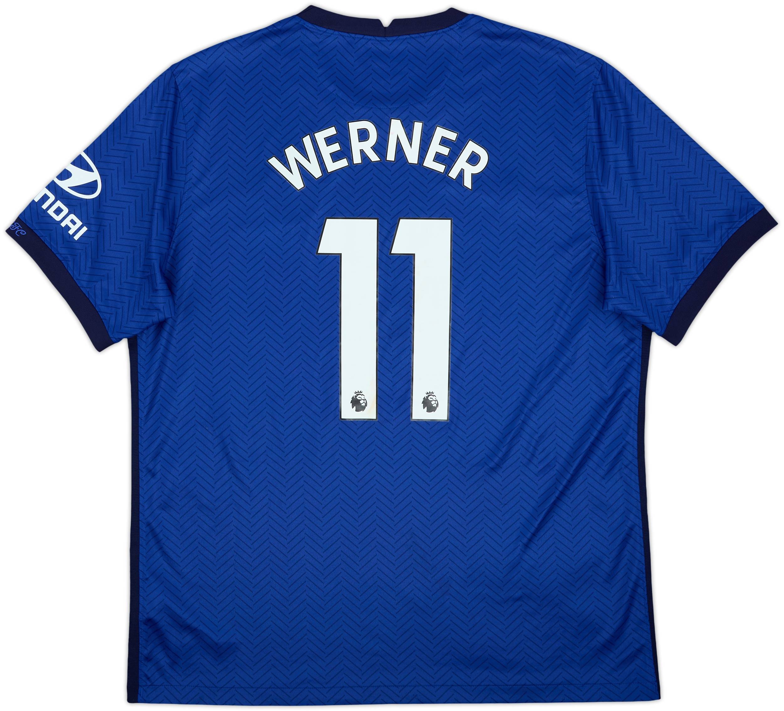 美品Chelsea FC Nike Werner 11 20/21 ユニフォーム 2020-21 Chelsea Home Shirt Werner #11 - 8/10 - (XL)