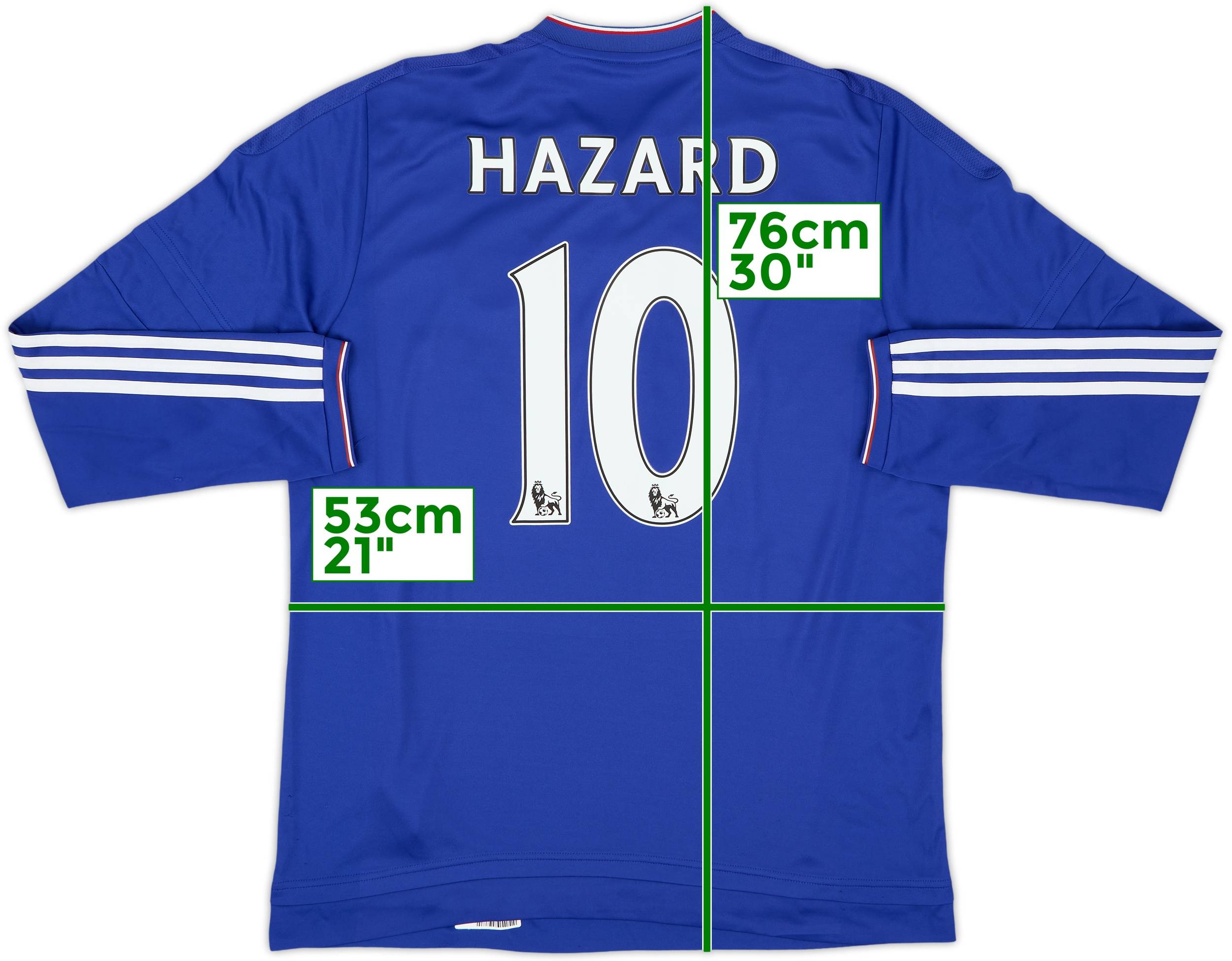 2015-16 Chelsea Home L/S Shirt Hazard #10 - 9/10 - (L)