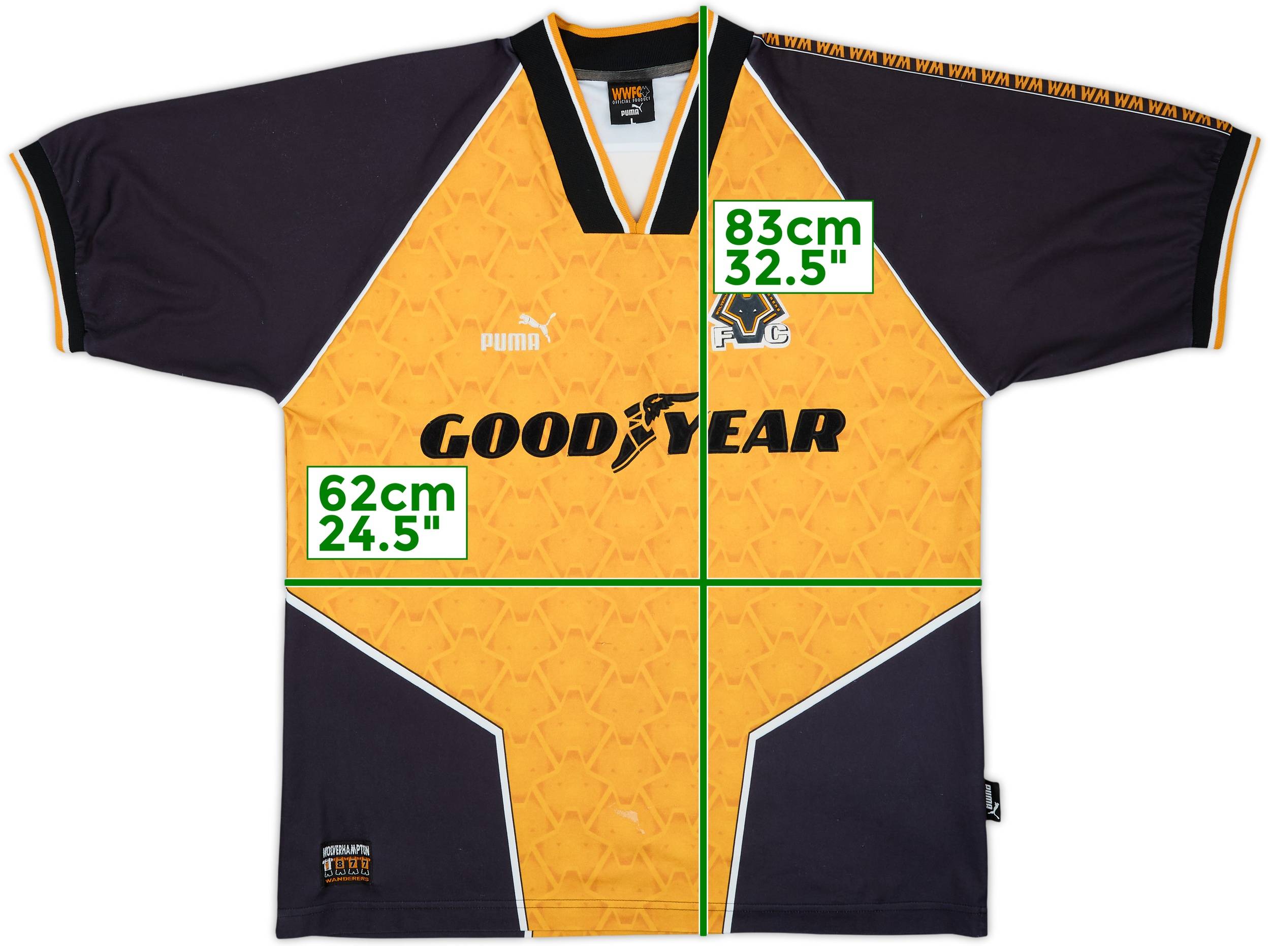 1996-98 Wolves Home Shirt - 7/10 - (L)