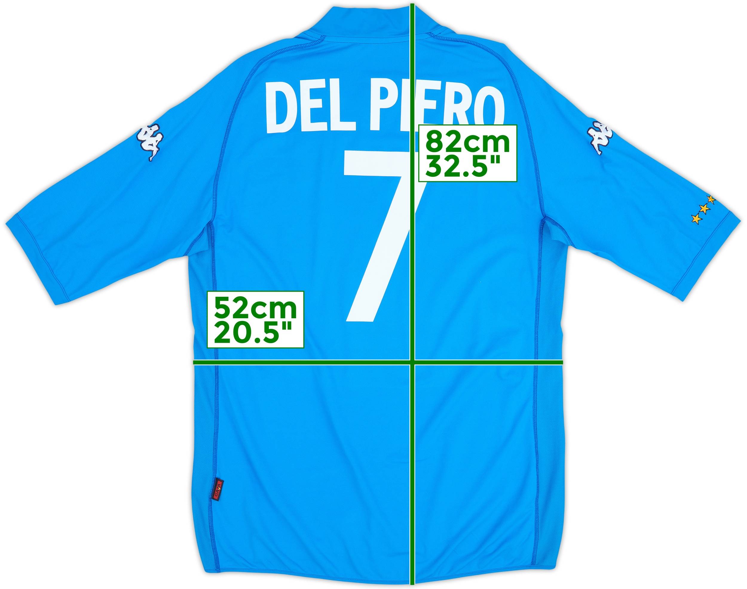 2002 Italy Home Shirt Del Piero #7 - 10/10 - (3XL)