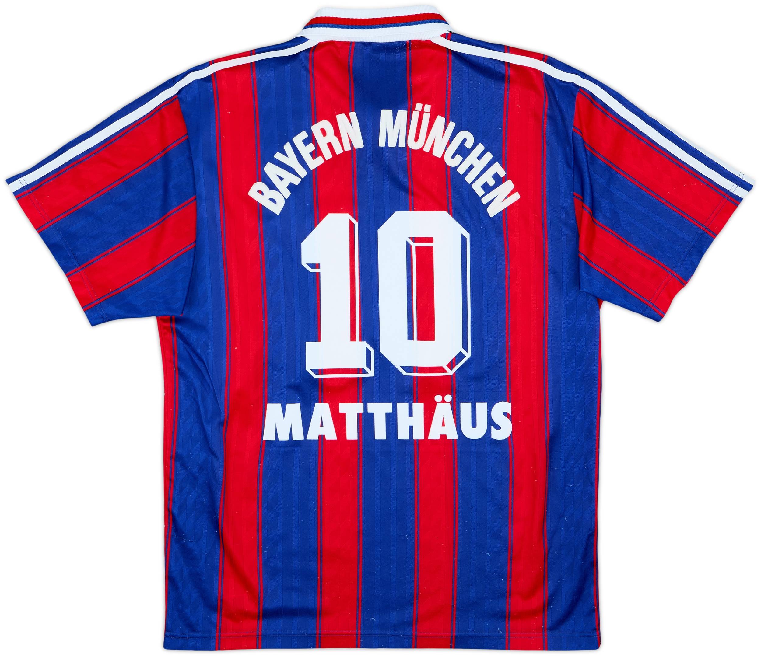 1995-97 Bayern Munich Home Shirt Matthaus #10 - 8/10 - (S)