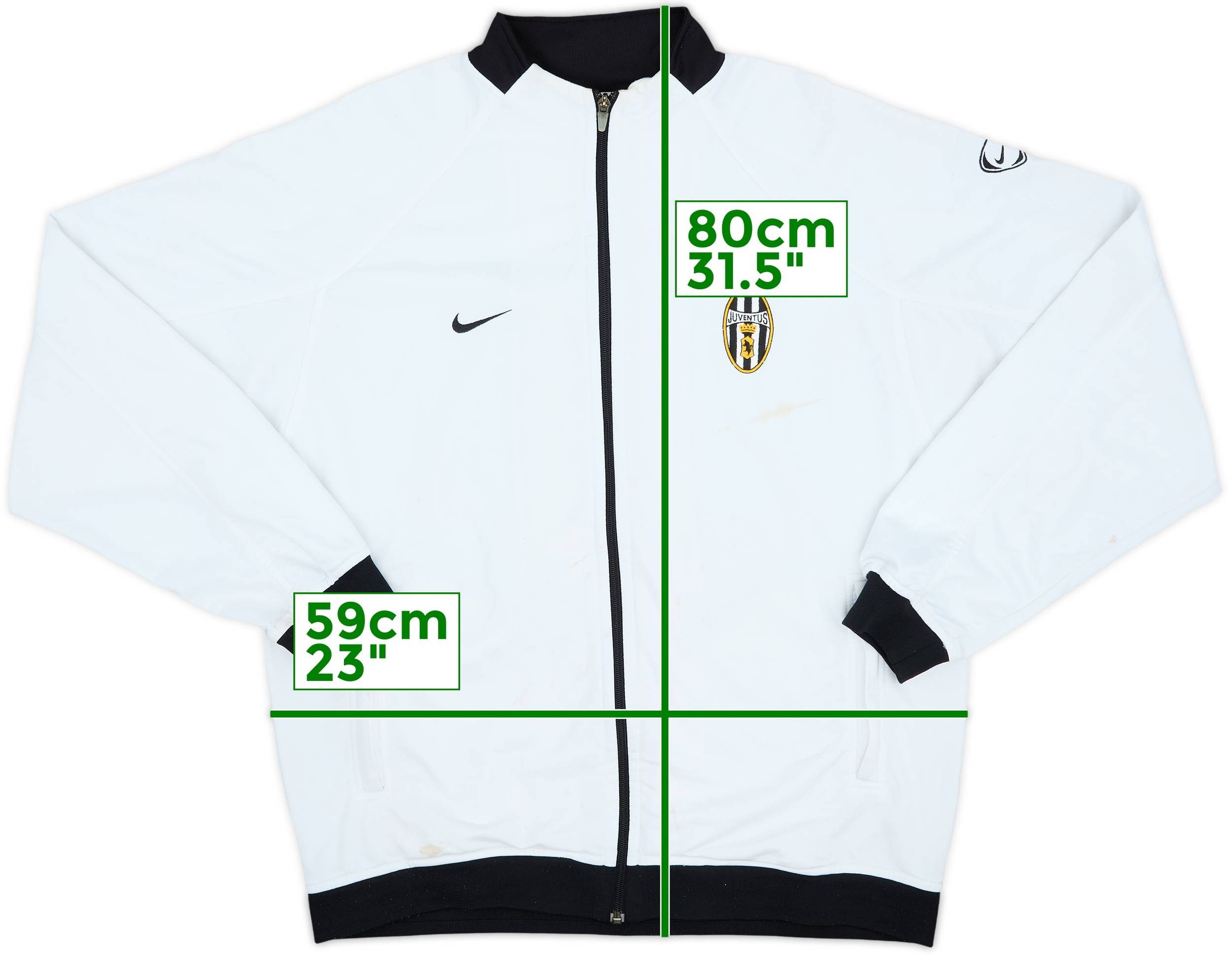 ウェア Juventus NIKE track jacket L white 2003-04 Juventus Nike Track Jacket - 5/10 - (XL)