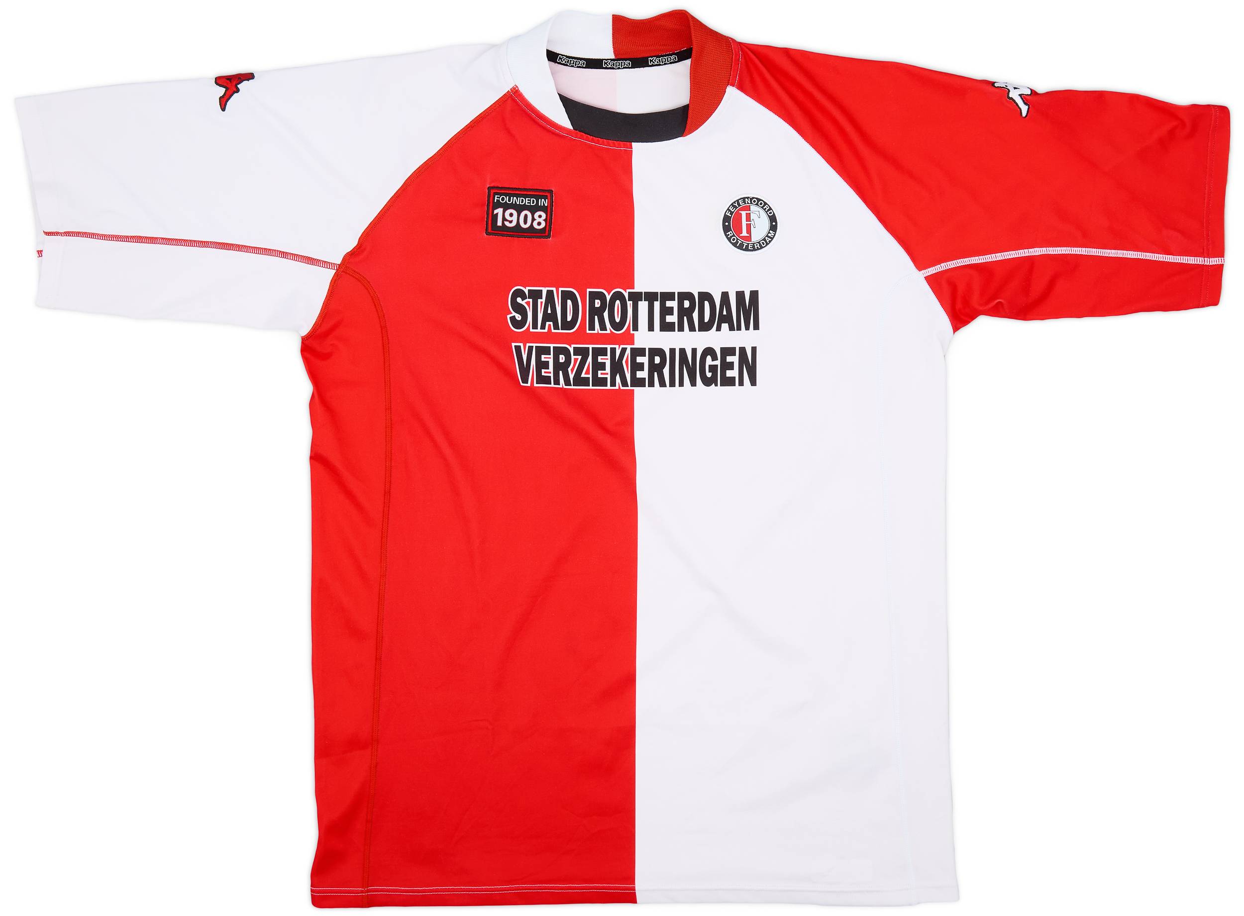 レア品！　Kappa Feyenoord サッカーシャツ L 2003-04 Feyenoord Kappa 1/4 Zip Training Top - 5/10 - (M)