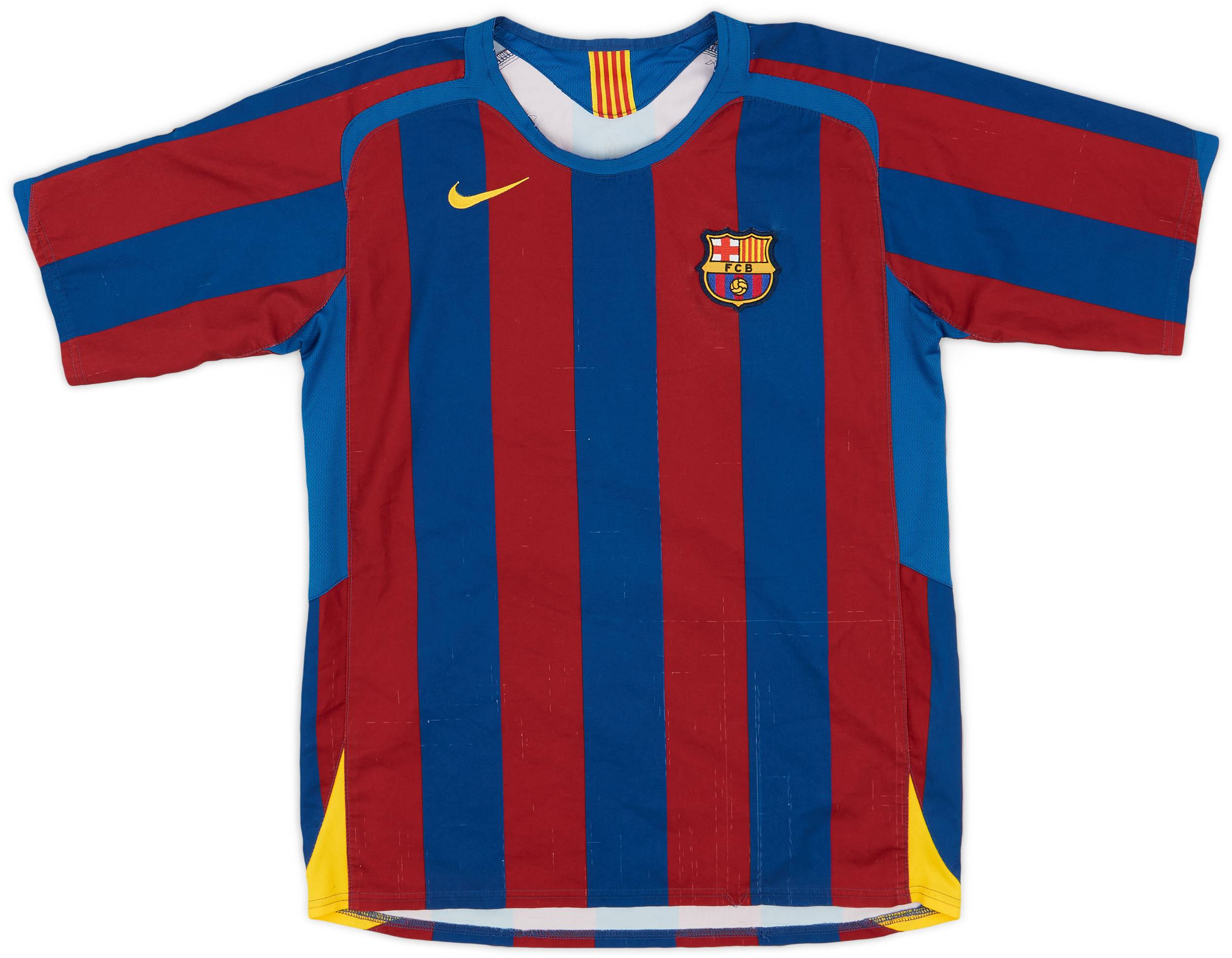 2005-06 Barcelona Home Shirt - 6/10 - (XL.Boys)
