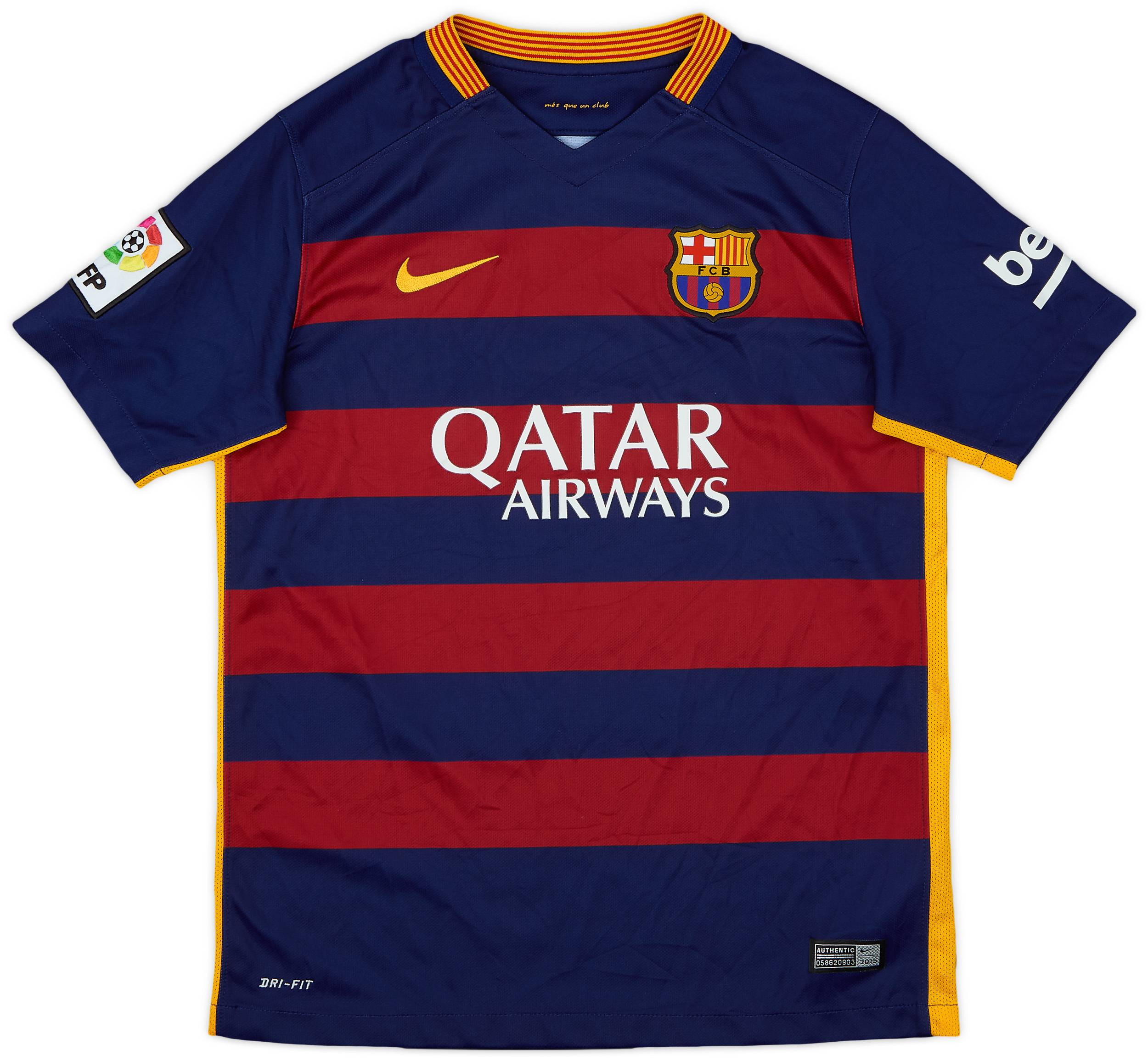 2015-16 Barcelona Home Shirt - 9/10 - (L.Boys)