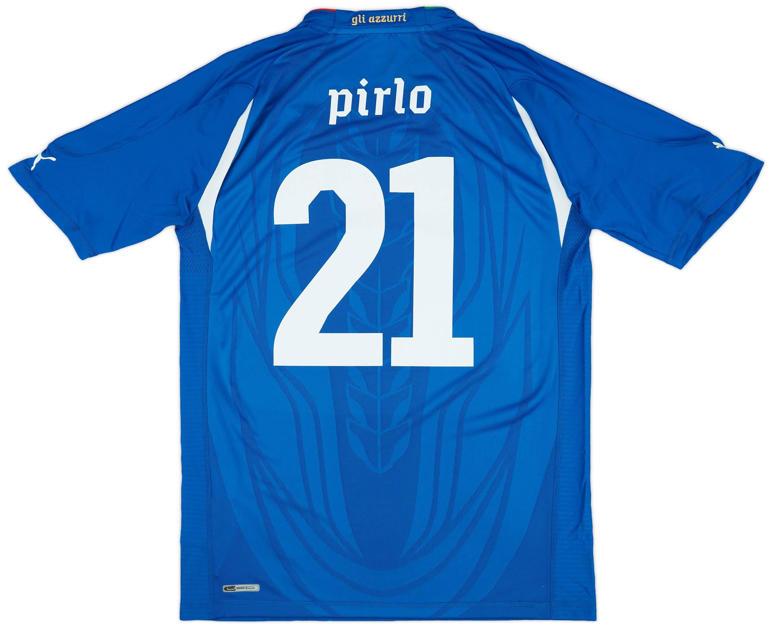 2010-12 Italy Home Shirt Pirlo #21 - (XL)