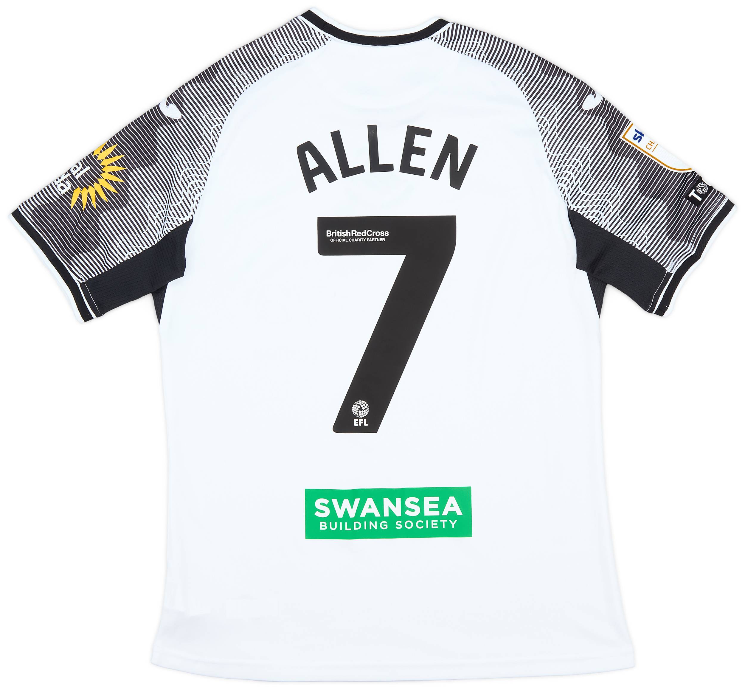 2023-24 Swansea Match Issue Home Shirt Allen #7