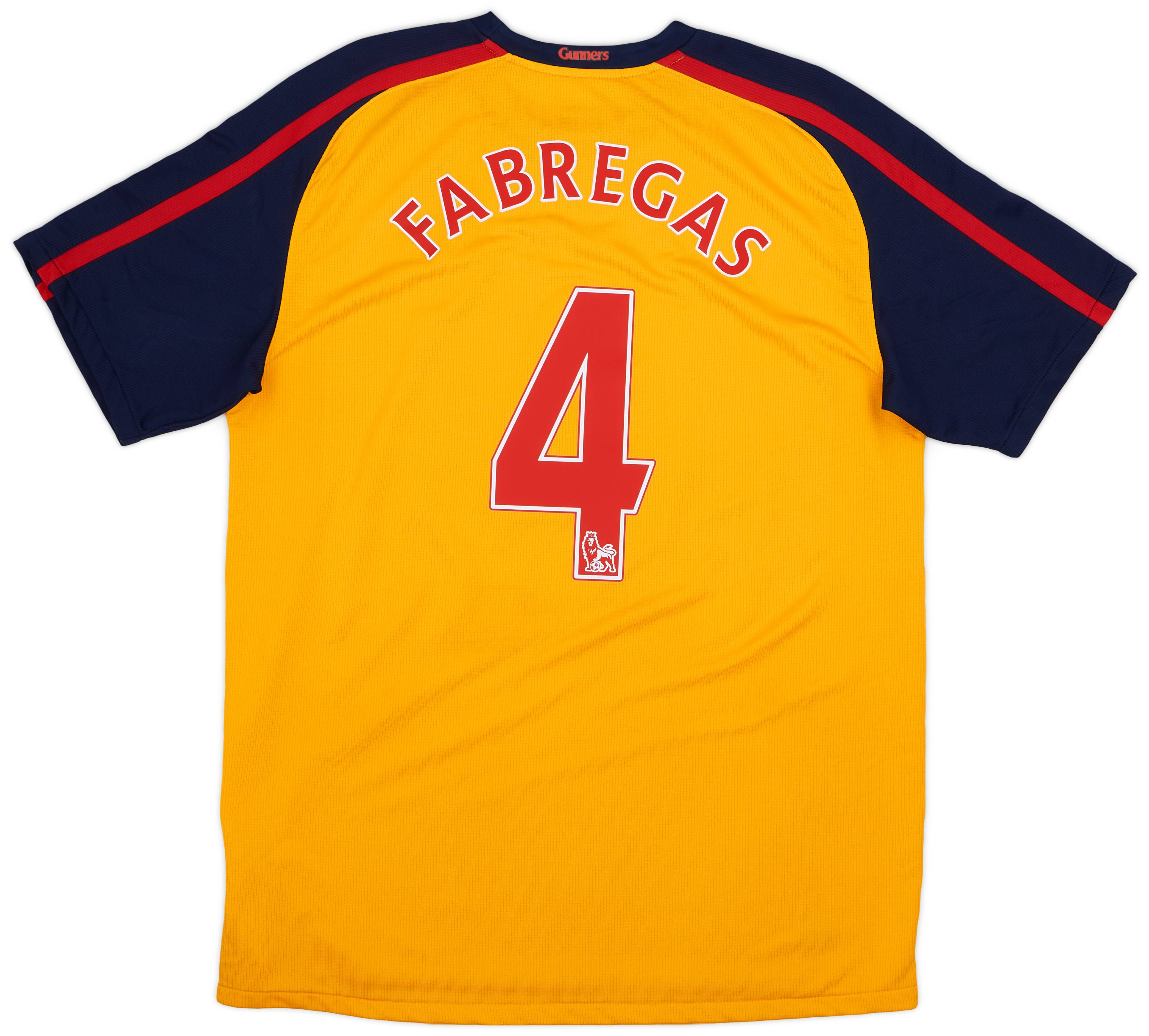 2008-09 Arsenal Away Shirt Fabregas #4 - 8/10 - (L)