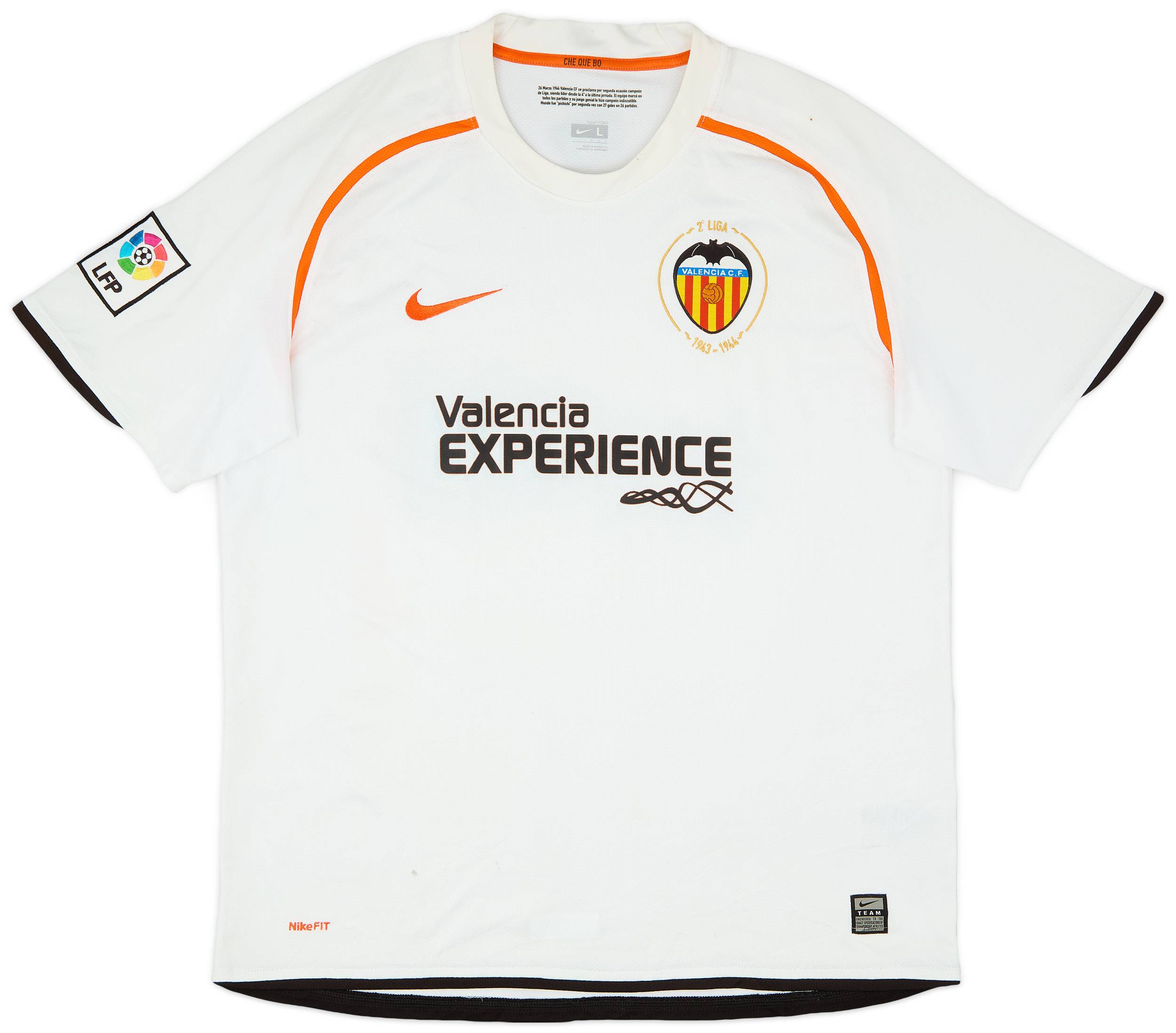 VALENCIA HOME FOOTBALL SHIRT SOCCER JERSEY LONG SLEEVE KAPPA