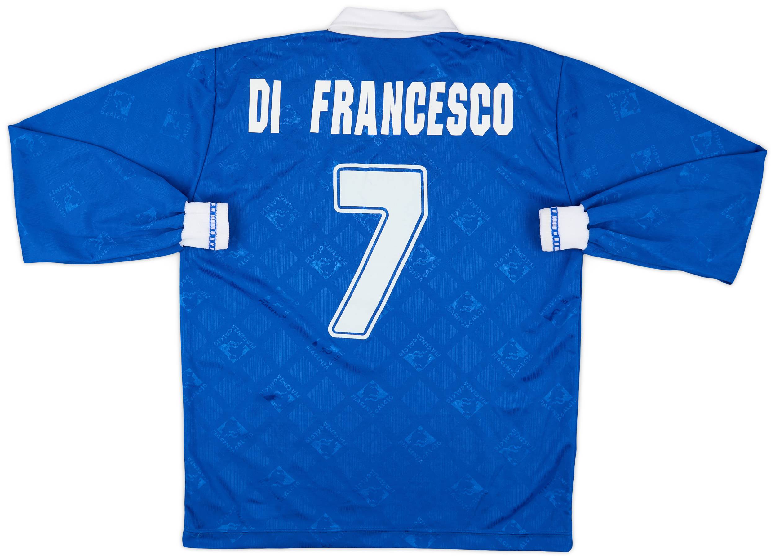 1996-97 Piacenza Match Issue Third L/S Shirt Di Francesco #7