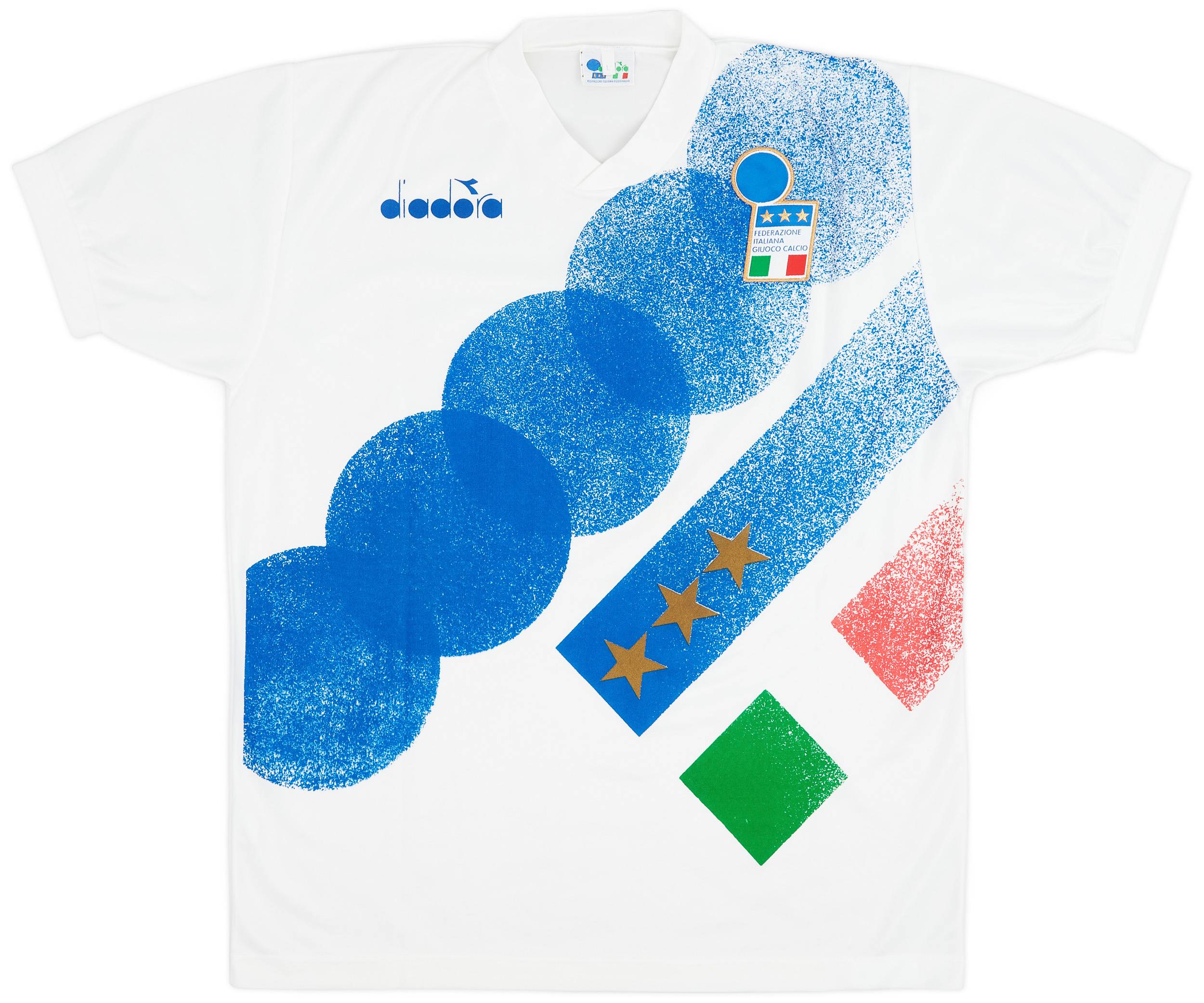 1992-94 Italy Diadora Training Shirt - 5/10 - (L)