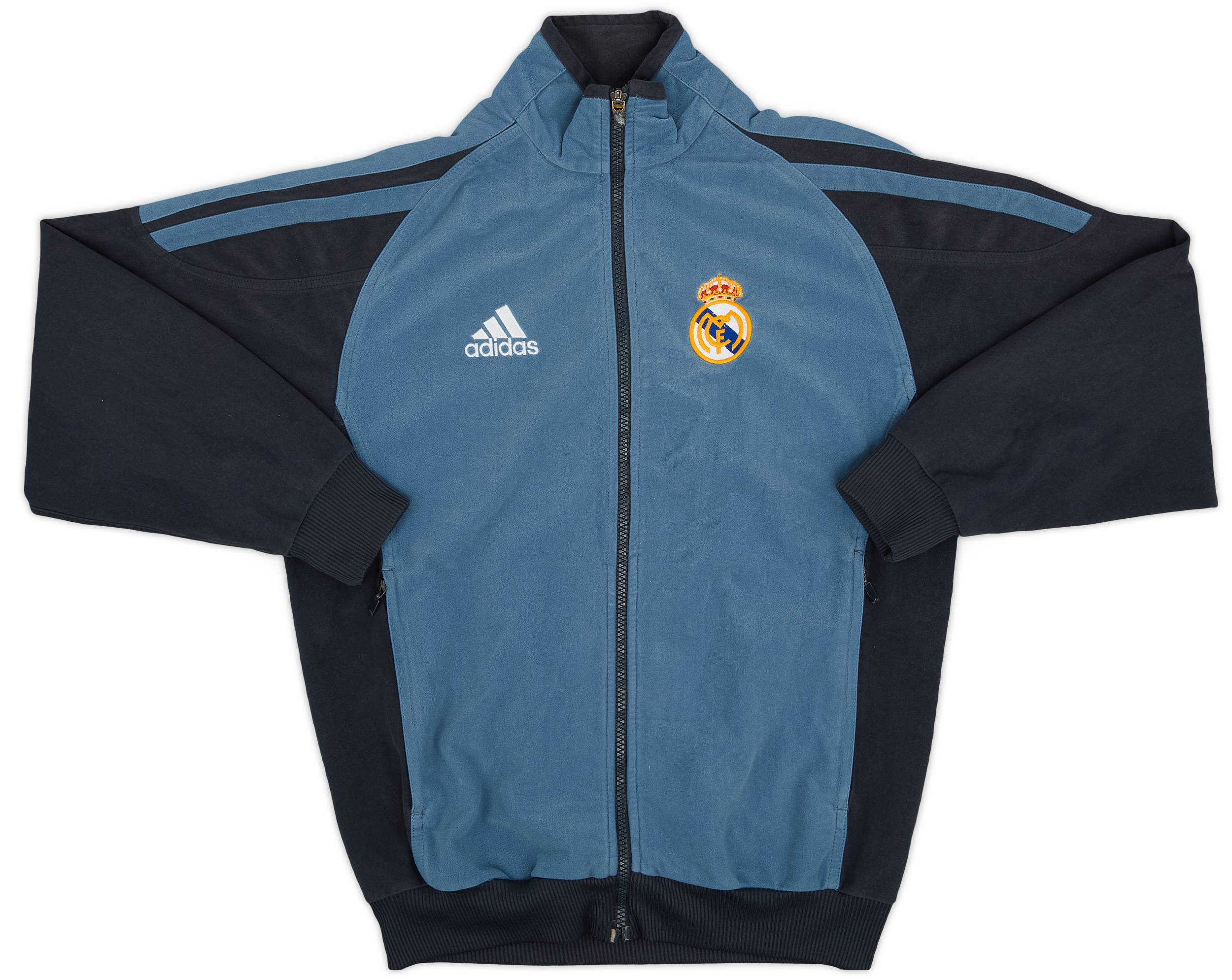 2001-02 Real Madrid adidas Track Jacket - 8/10 - (XL.Boys)