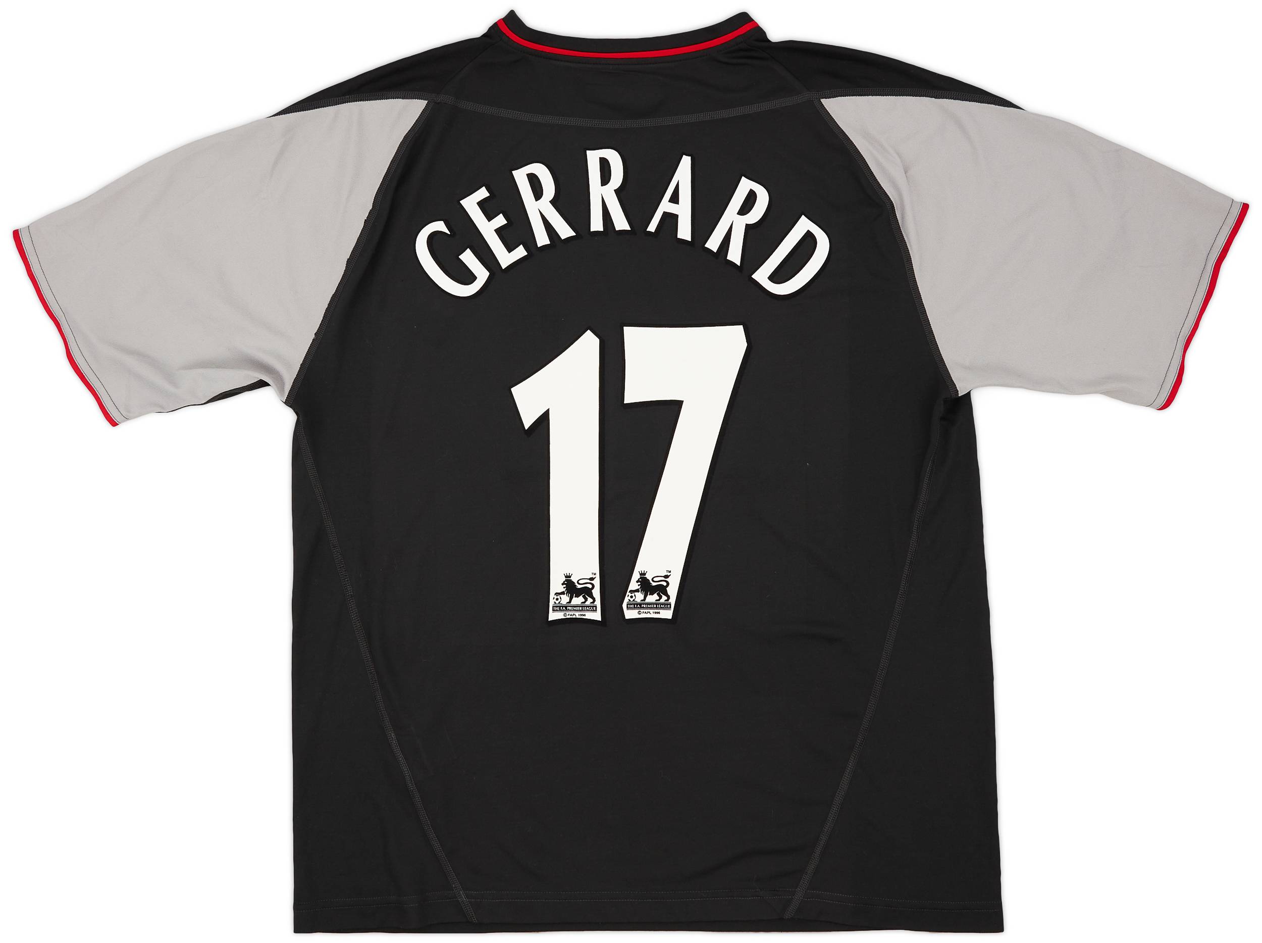 2002-04 Liverpool Away Shirt Gerrard #17 - 9/10 - (L)