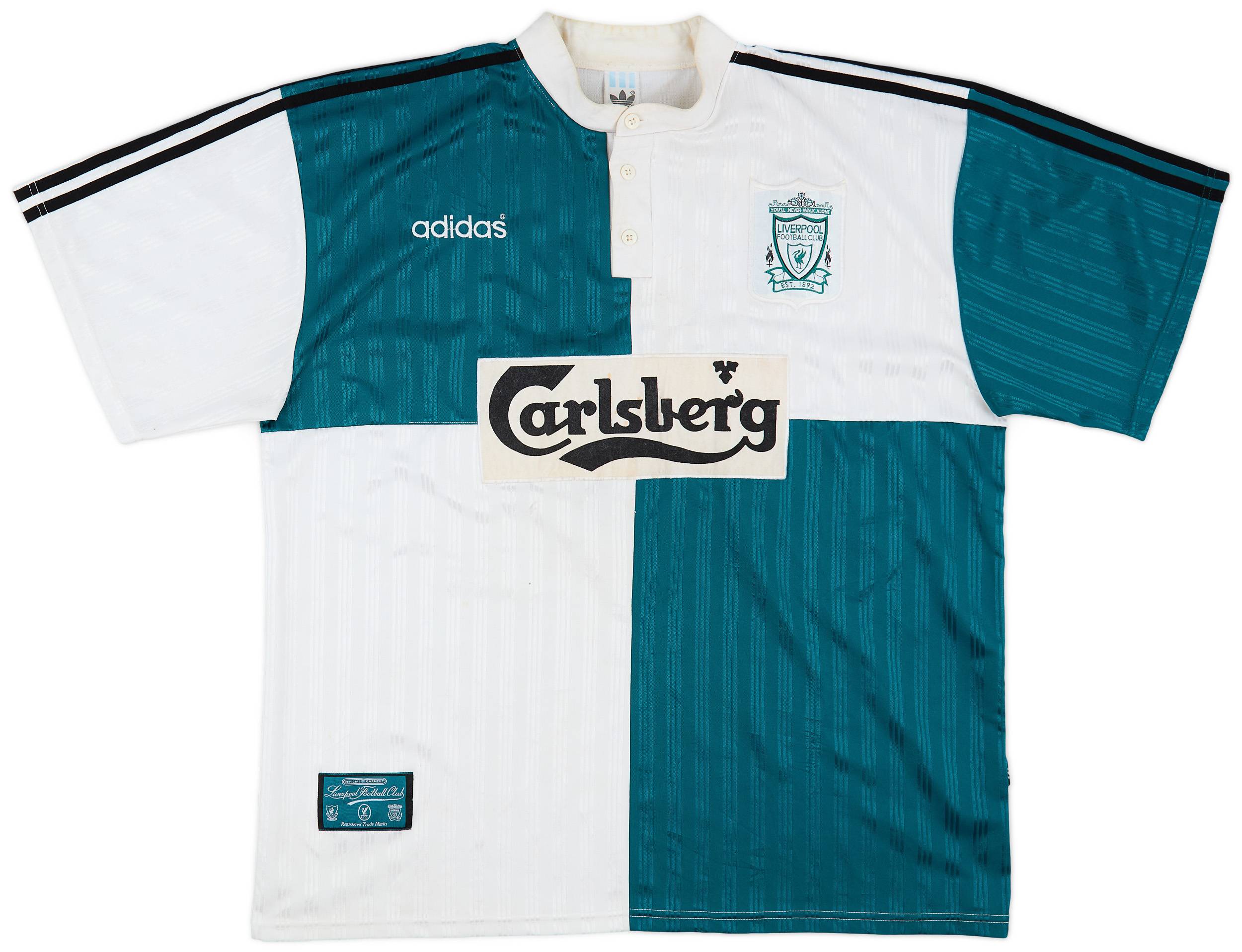 1995-96 Liverpool Away Shirt McManaman #17 - 6/10 - (XXL)