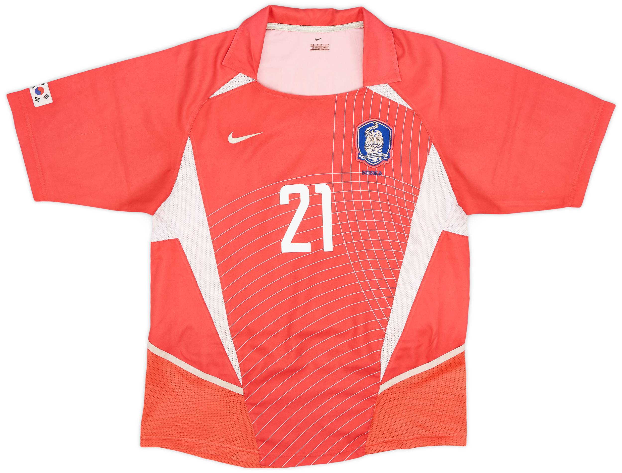 ウェア VINTAGE KOREA SOCCER SHIRT Classic Soccer Jersey: 2002 South Korea Retro Soccer Jersey