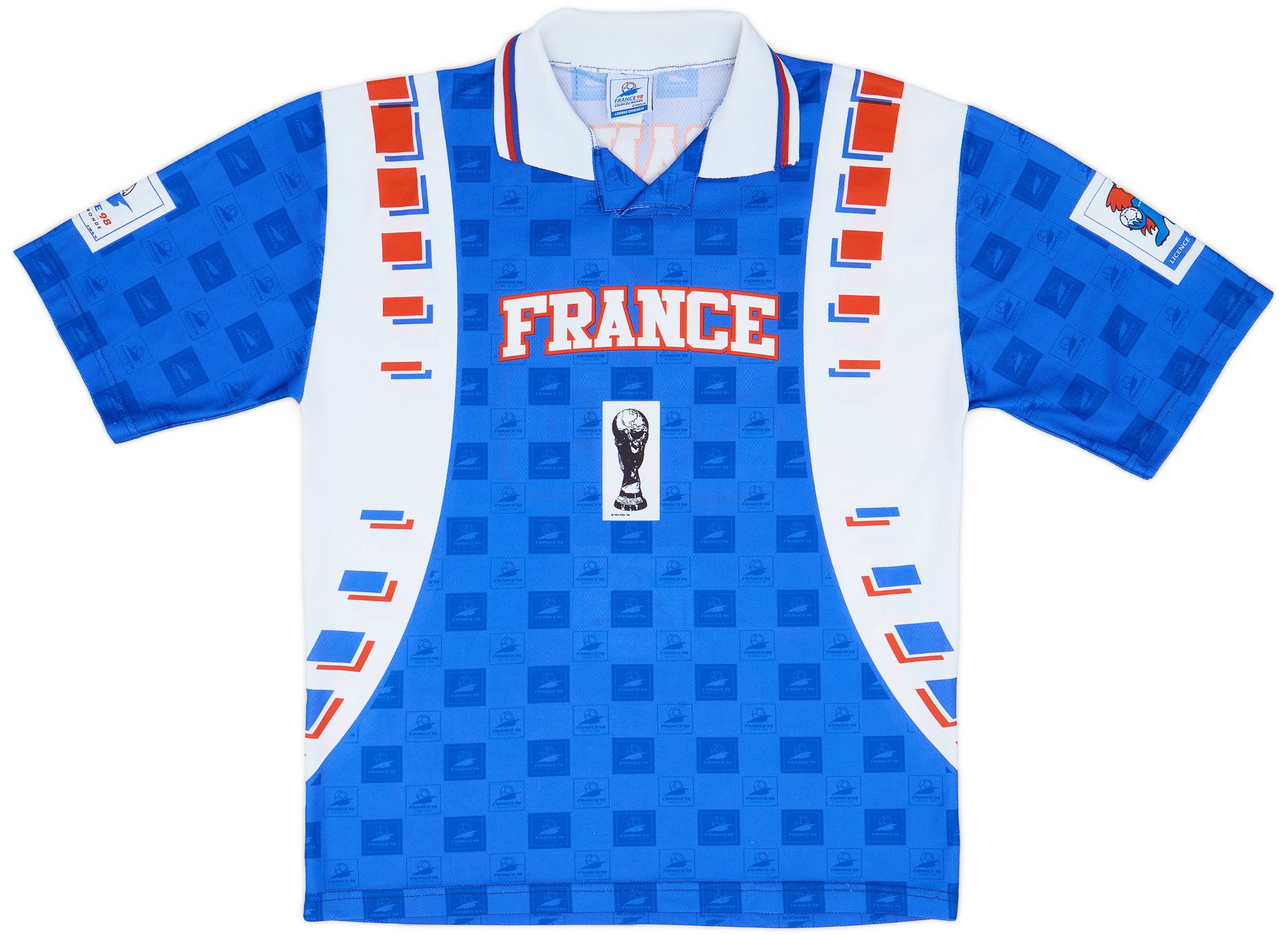 1998 France 98 Coupe Du Monde Leisure Shirt France #98 - 8/10 - (XL)