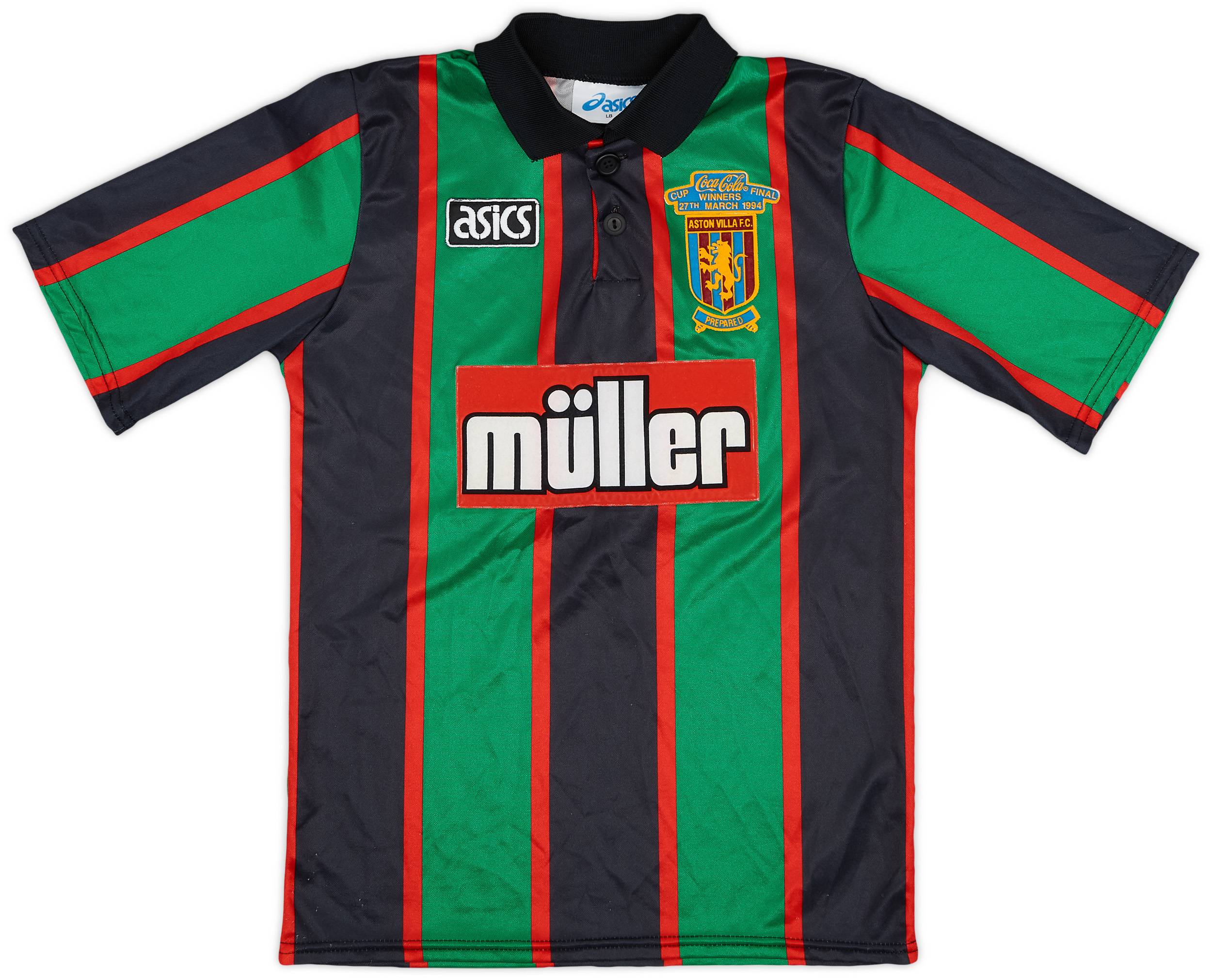 1993-95 Aston Villa 'Coca-Cola Cup Final Winners' Away Shirt - 9/10 - (L.Boys)