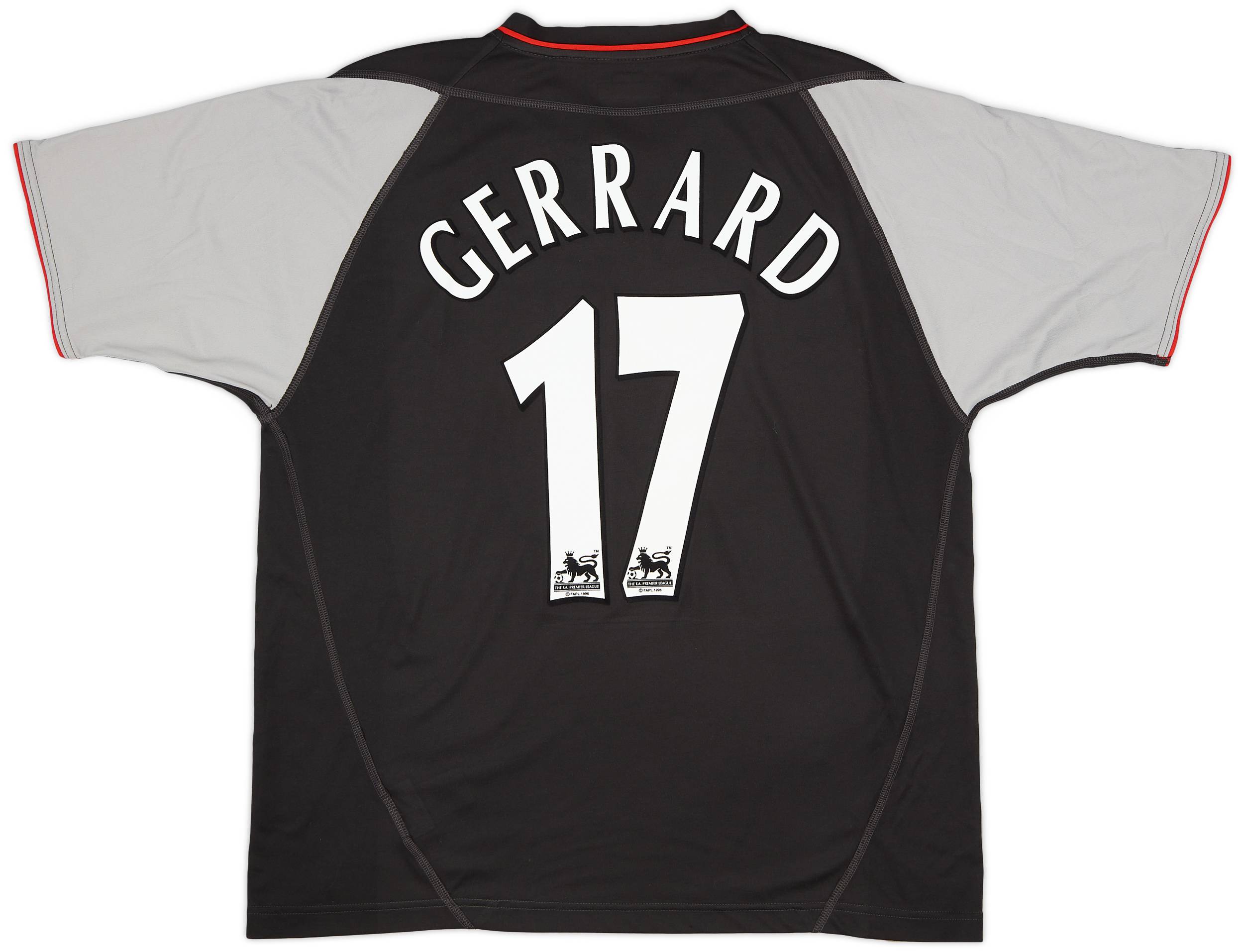 2002-04 Liverpool Away Shirt Gerrard #17 - 8/10 - (L)