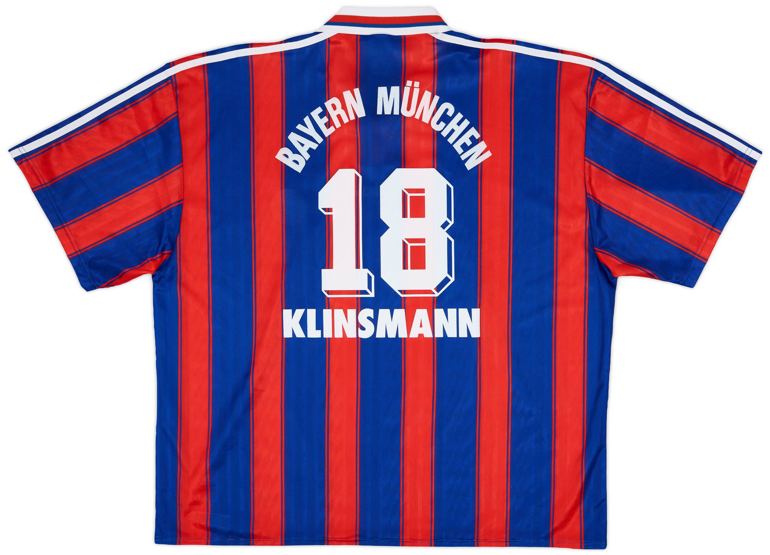 1995-97 Bayern Munich Home Shirt Klinsmann #18 - 7/10 - (XXL)