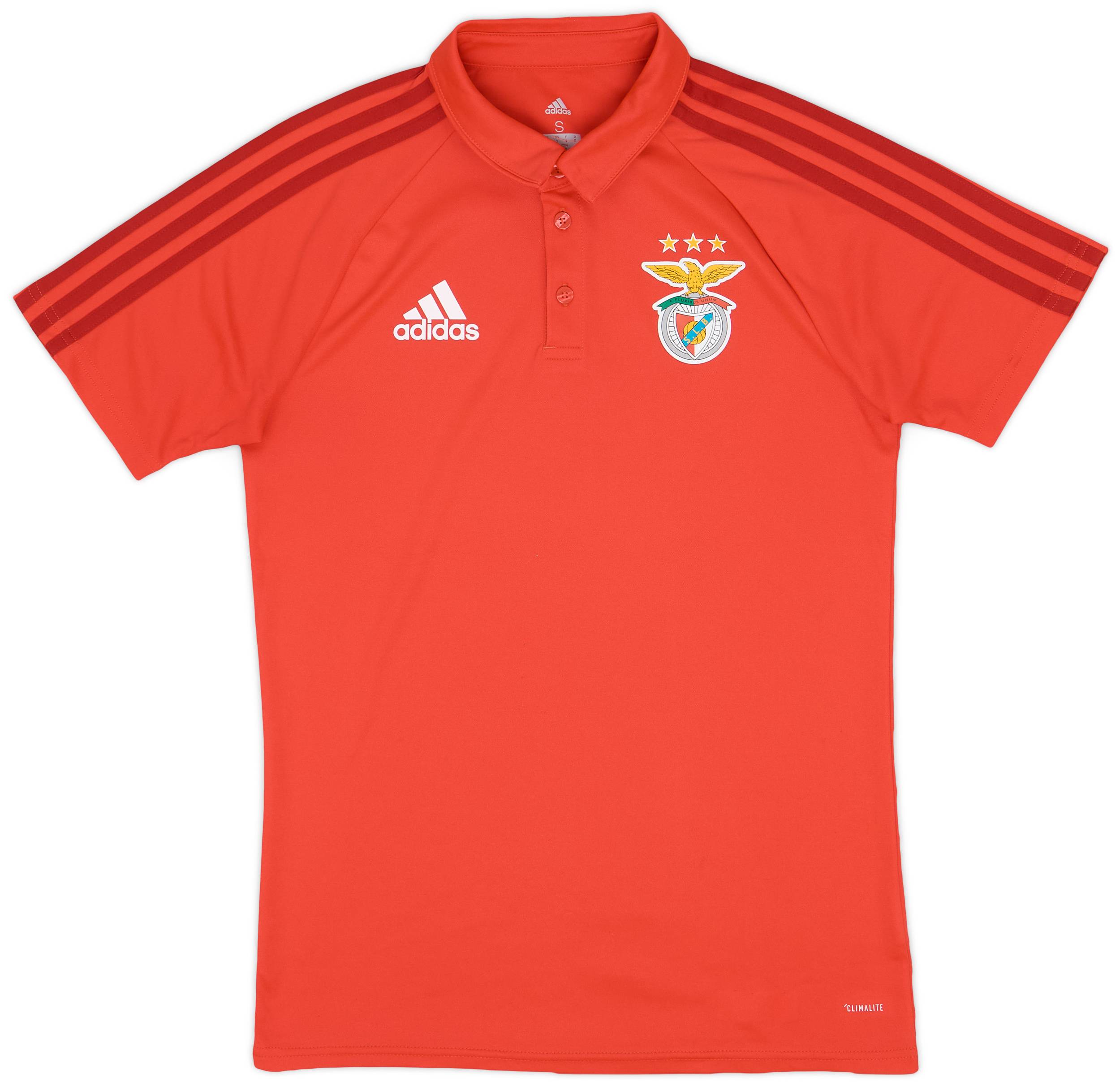 2017-18 Benfica adidas Polo Shirt - 9/10 - (S)